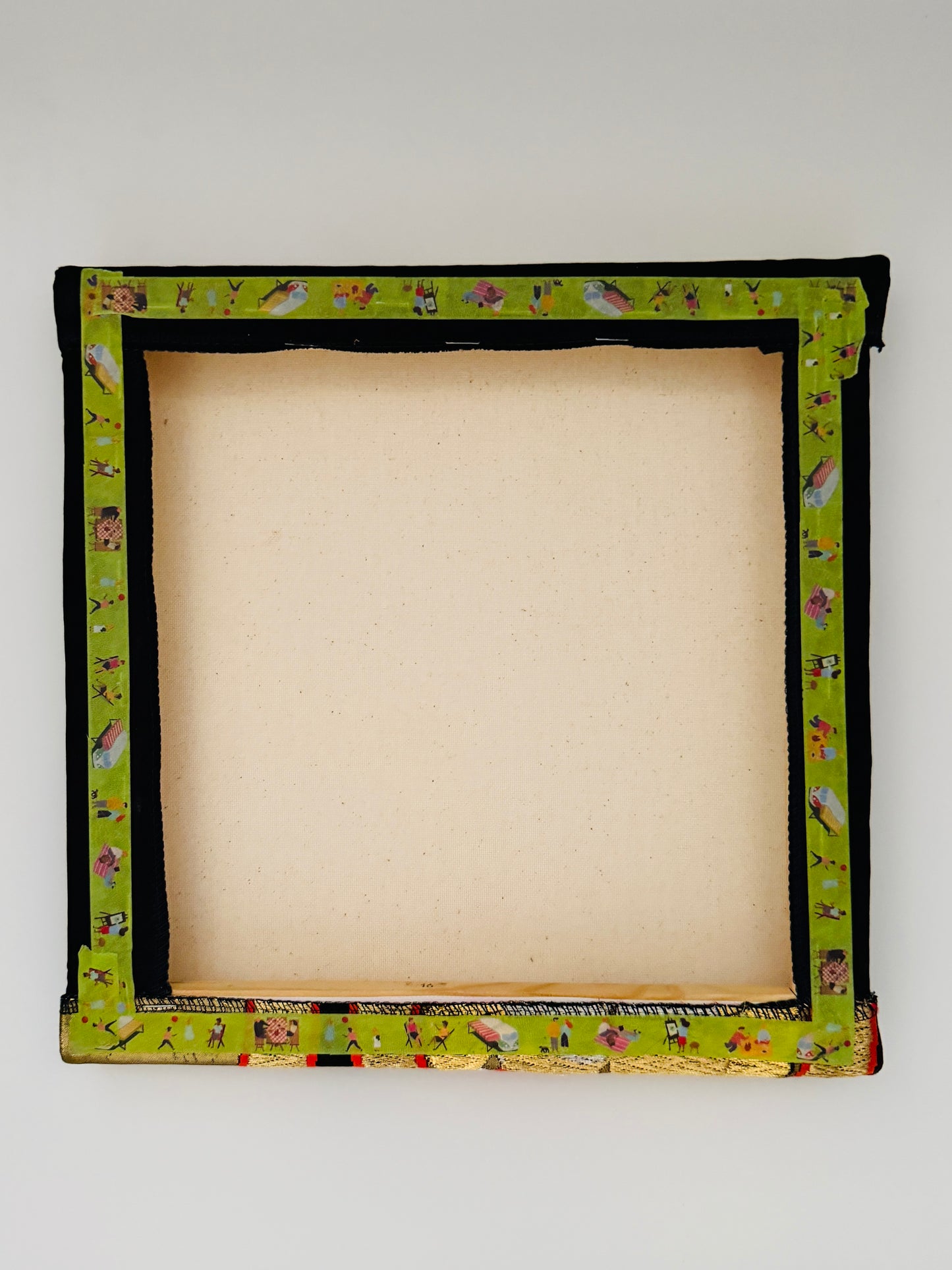 Wall art 【Obi remake art】– Mukai-Oshidori & Tatewaku – Harmony and Rising Fortune -