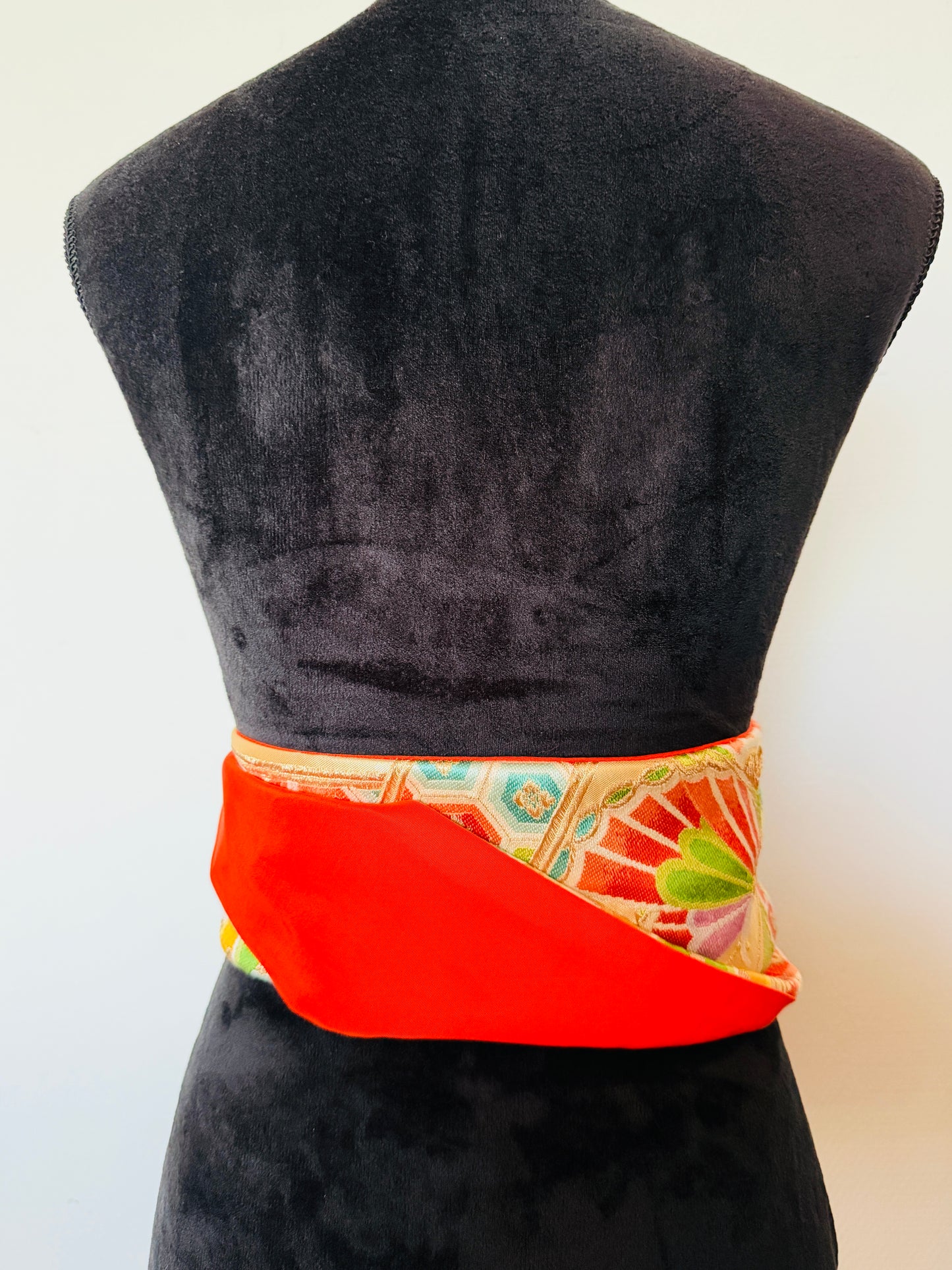 Ceinture Obi originale - Gold Kikko & Butterfly - Courte