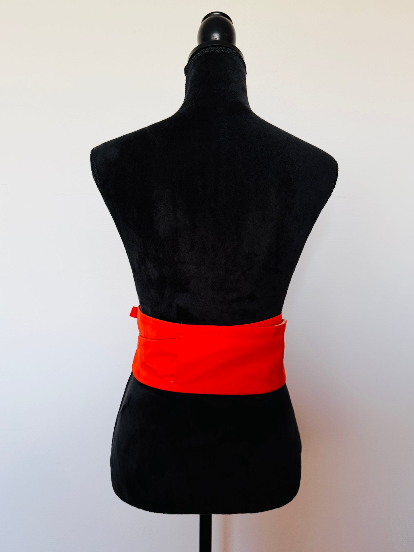 Original Obi belt - Gold Flowing lines - Slim