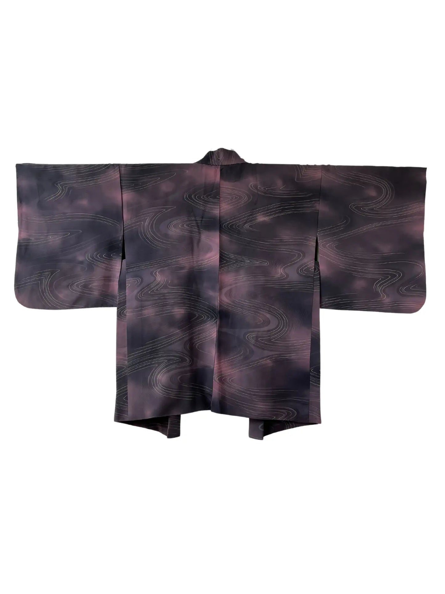 Vintage kleur Haori - Elegante stroom paars -