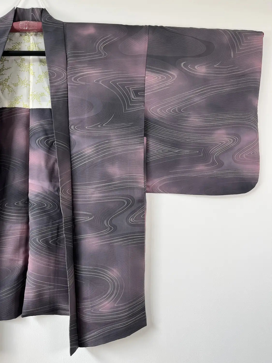 Vintage kleur Haori - Elegante stroom paars -