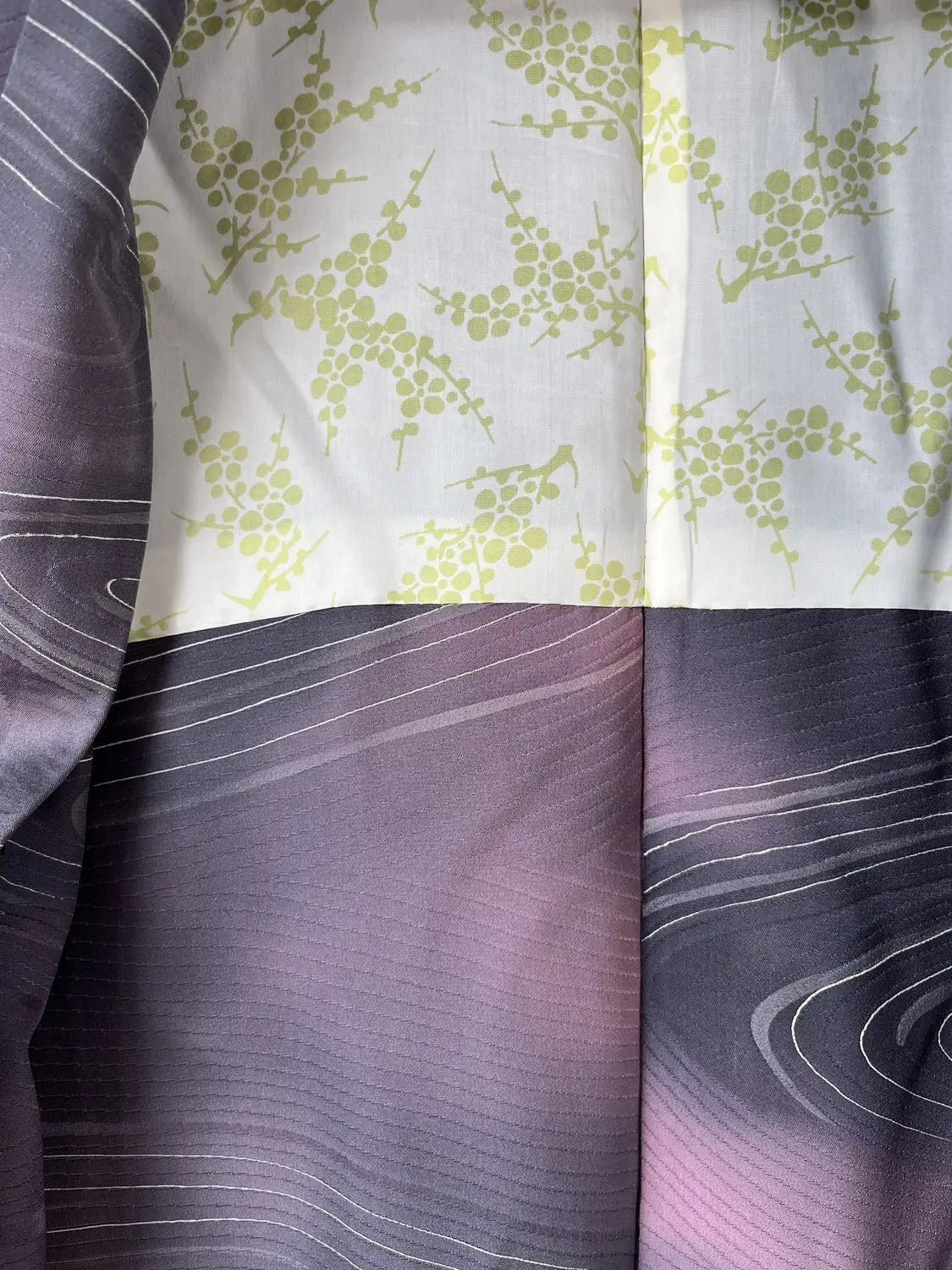 Vintage kleur Haori - Elegante stroom paars -