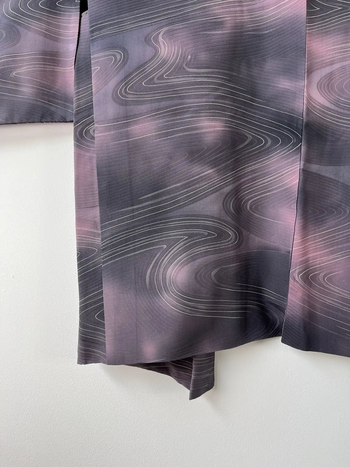 Vintage kleur Haori - Elegante stroom paars -