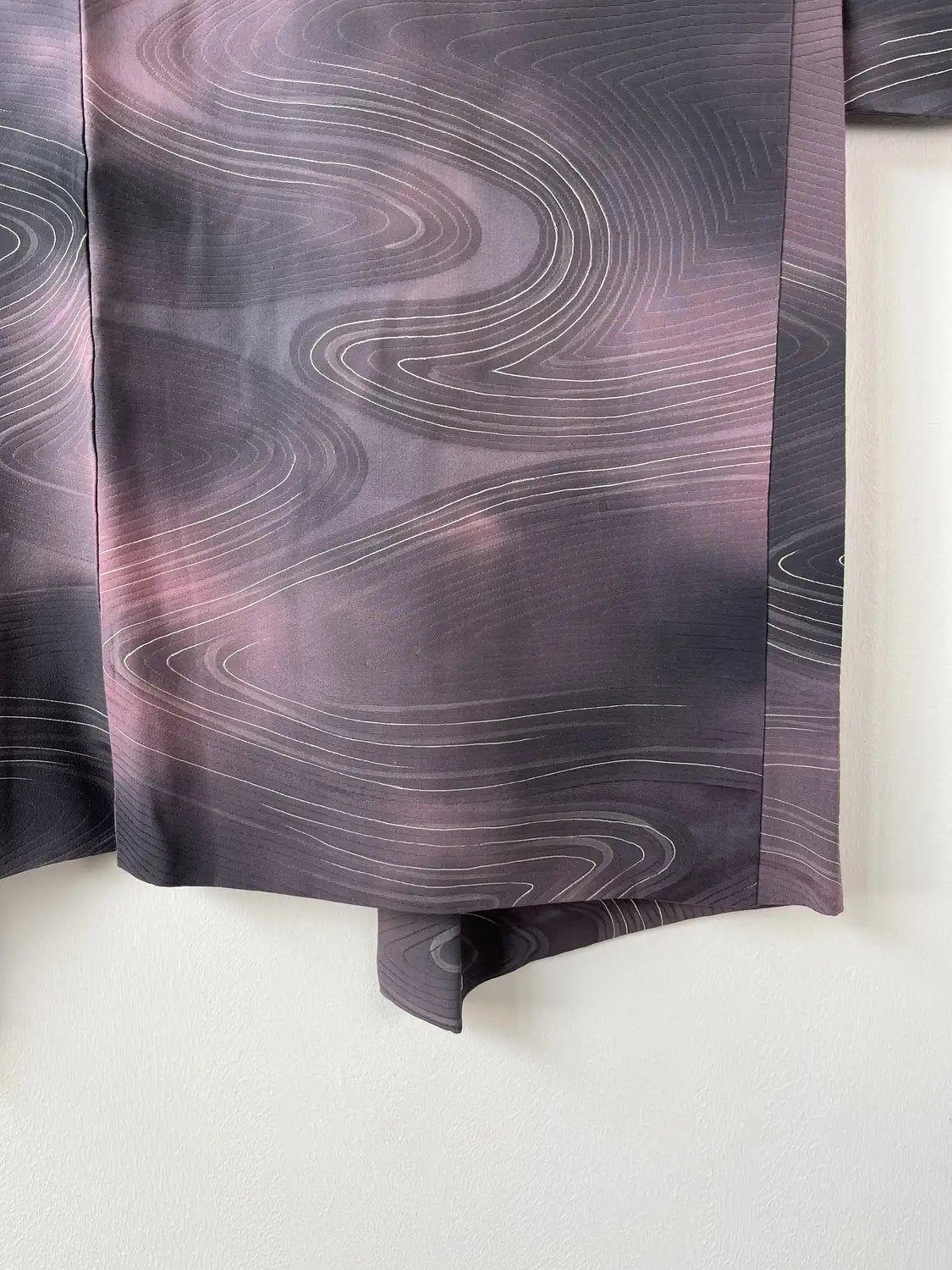 Vintage kleur Haori - Elegante stroom paars -