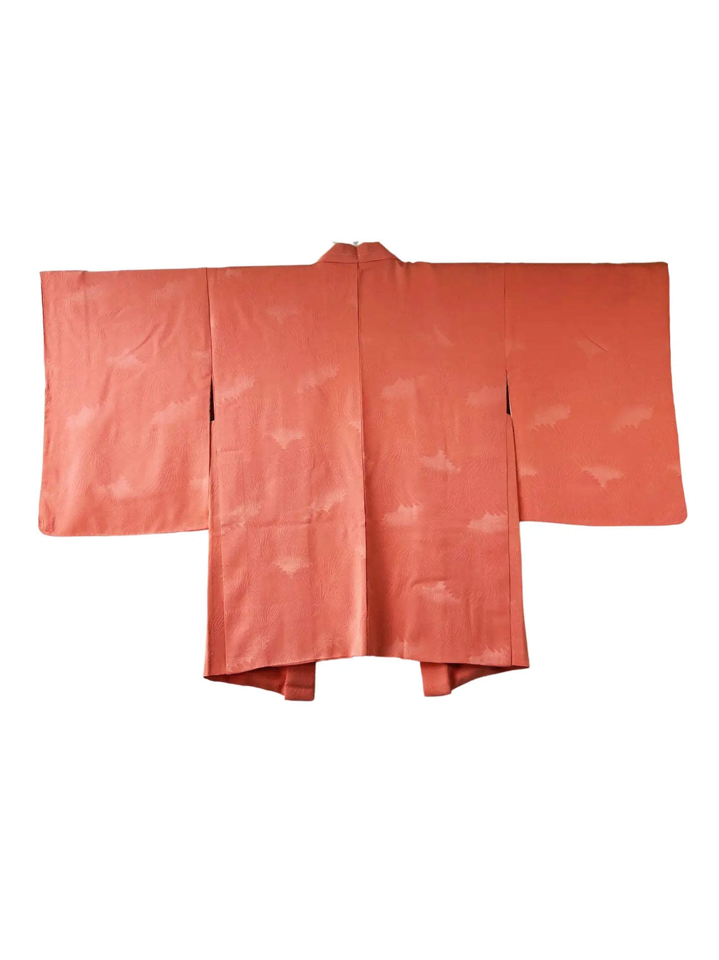 Vintage Color Haori - Orange pink Swirling flowers-