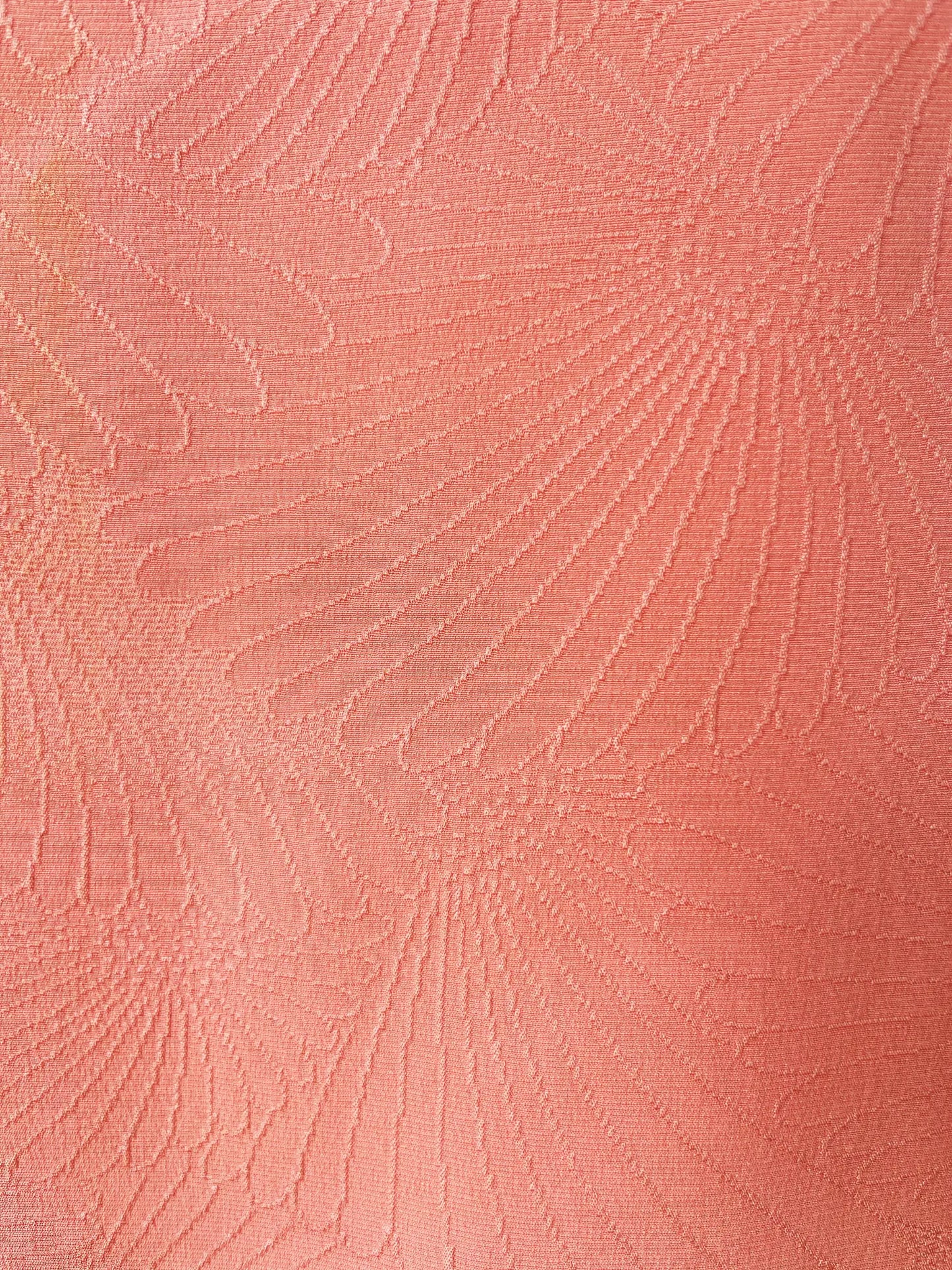 Vintage Color Haori - Orange pink Swirling flowers-