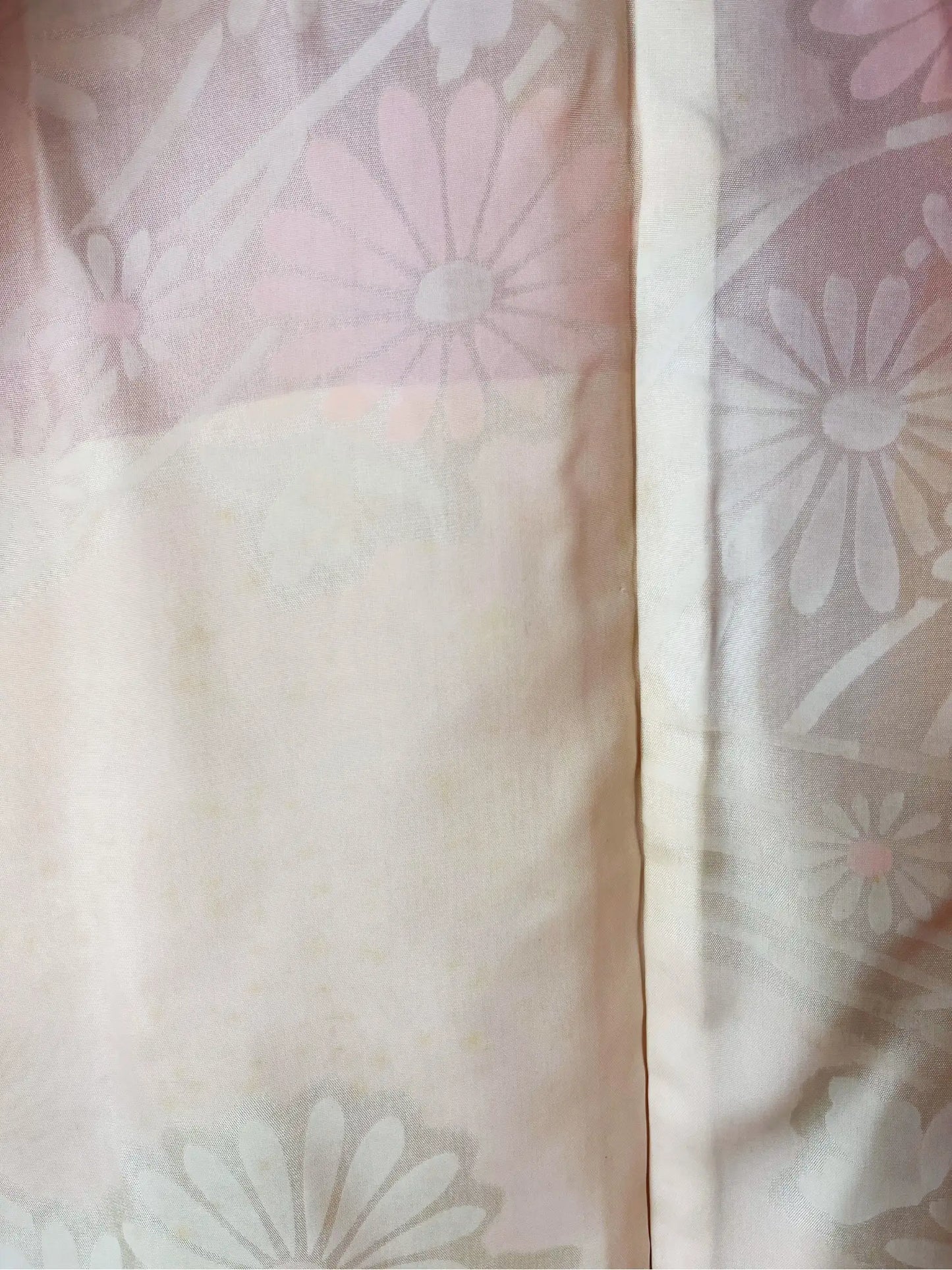 Vintage Color Haori - Orange pink Swirling flowers-