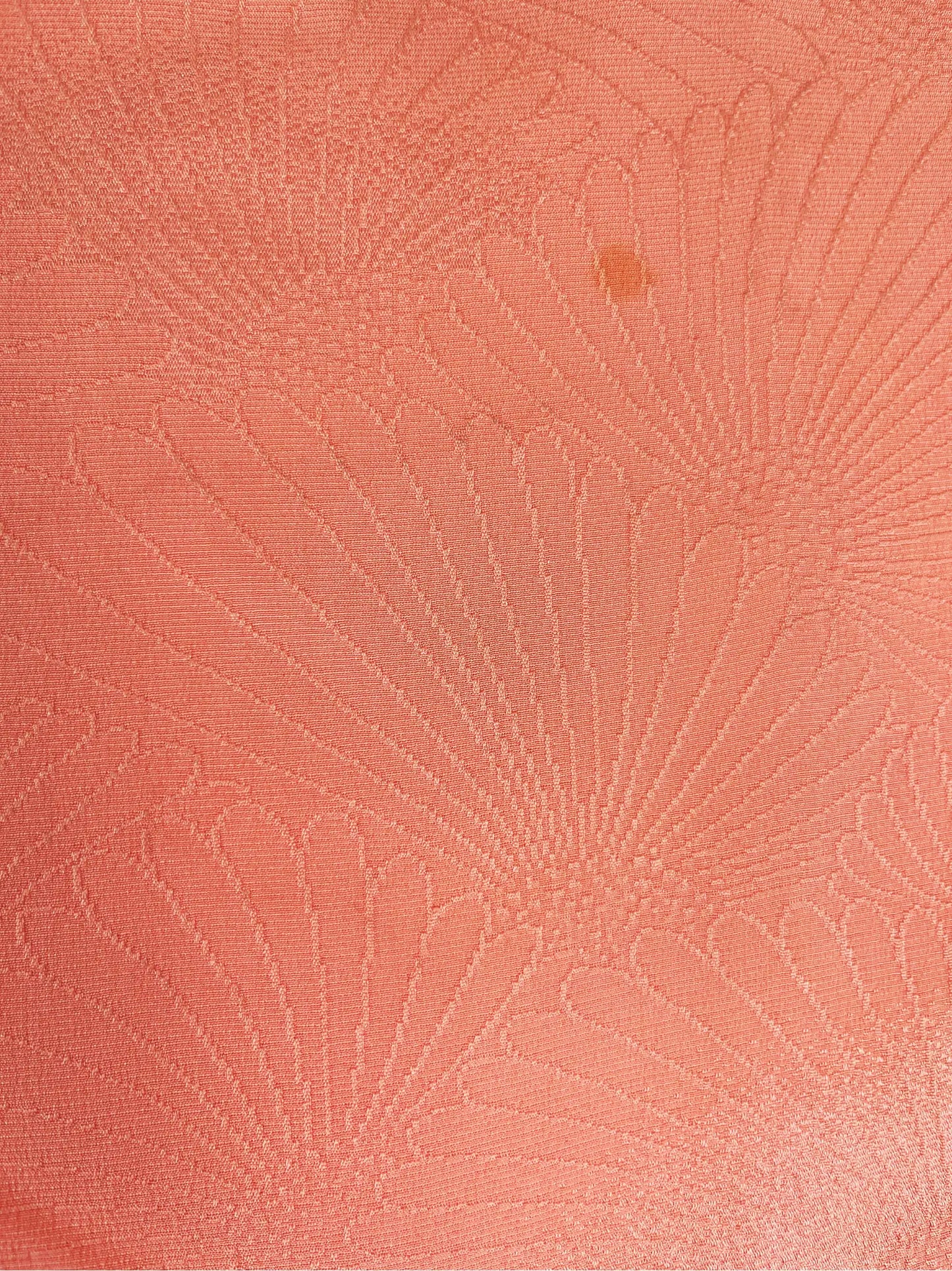 Vintage Color Haori - Orange pink Swirling flowers-