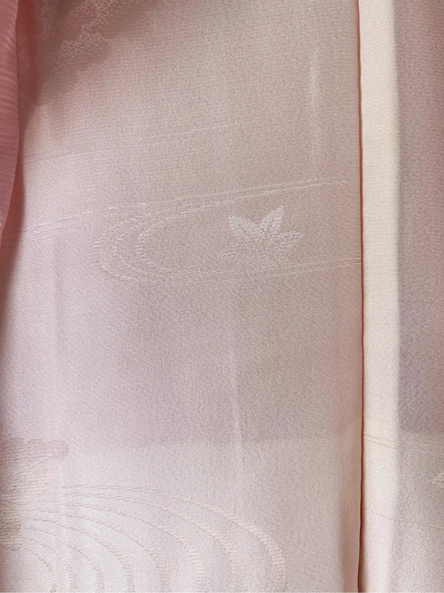 Vintage Color Haori - Light pink with red butterflies -
