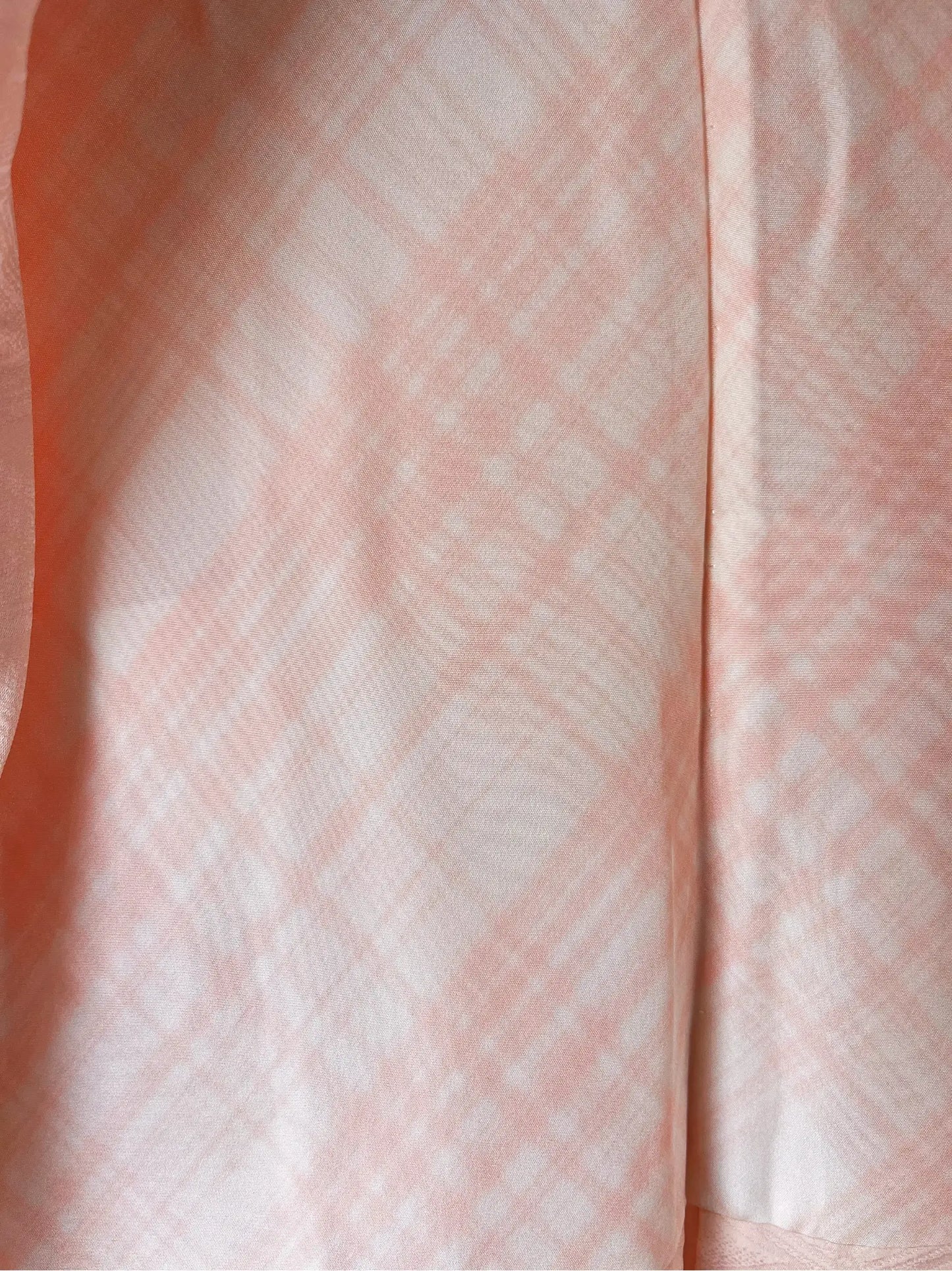 Vintage Color Haori - White-pink with diamond pattern -