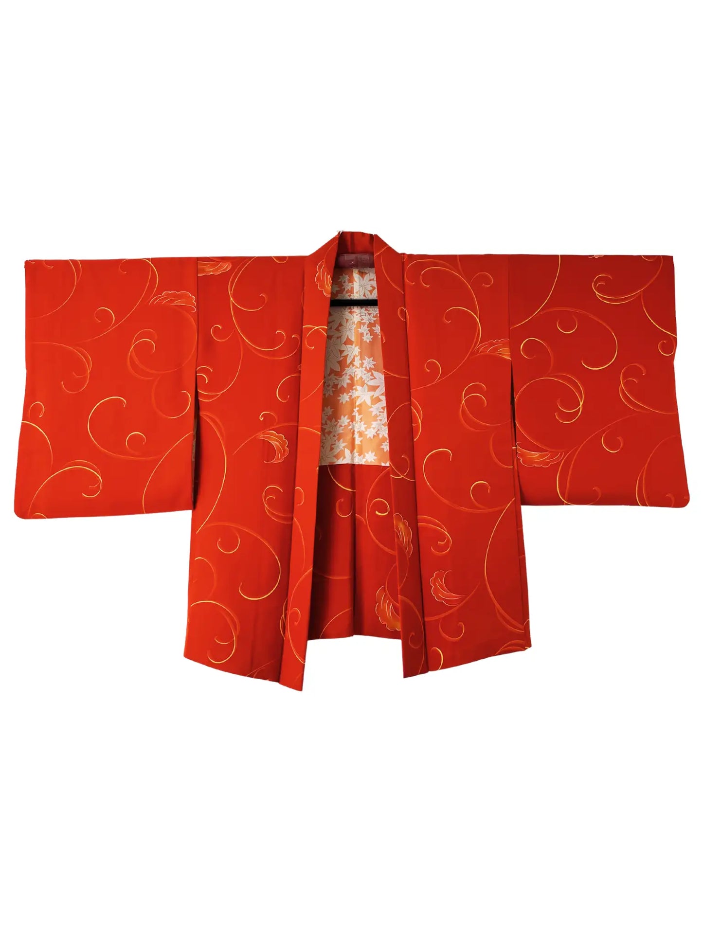 Vintage Color Haori - Orange vines -