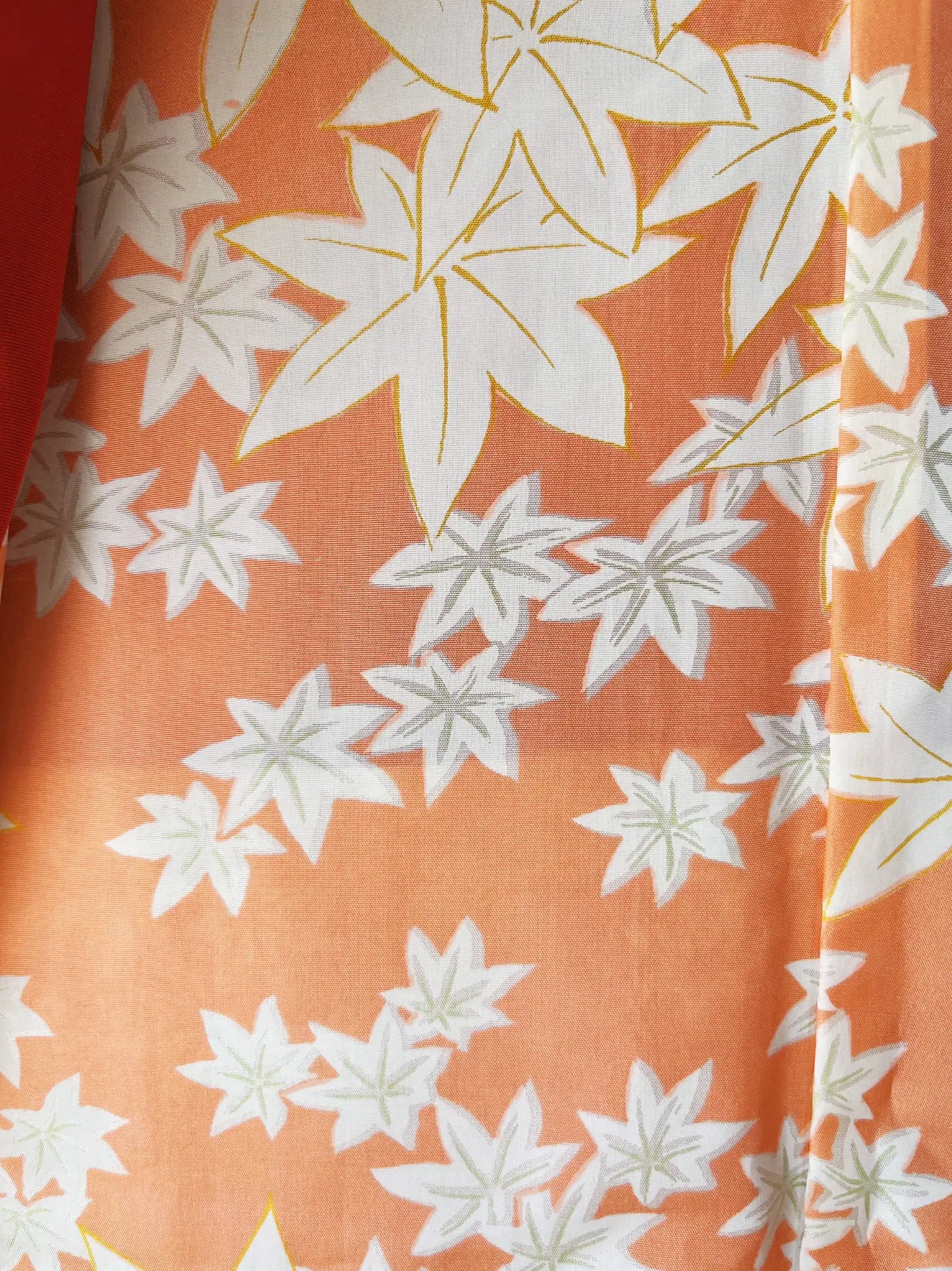 Vintage Color Haori - Orange vines -