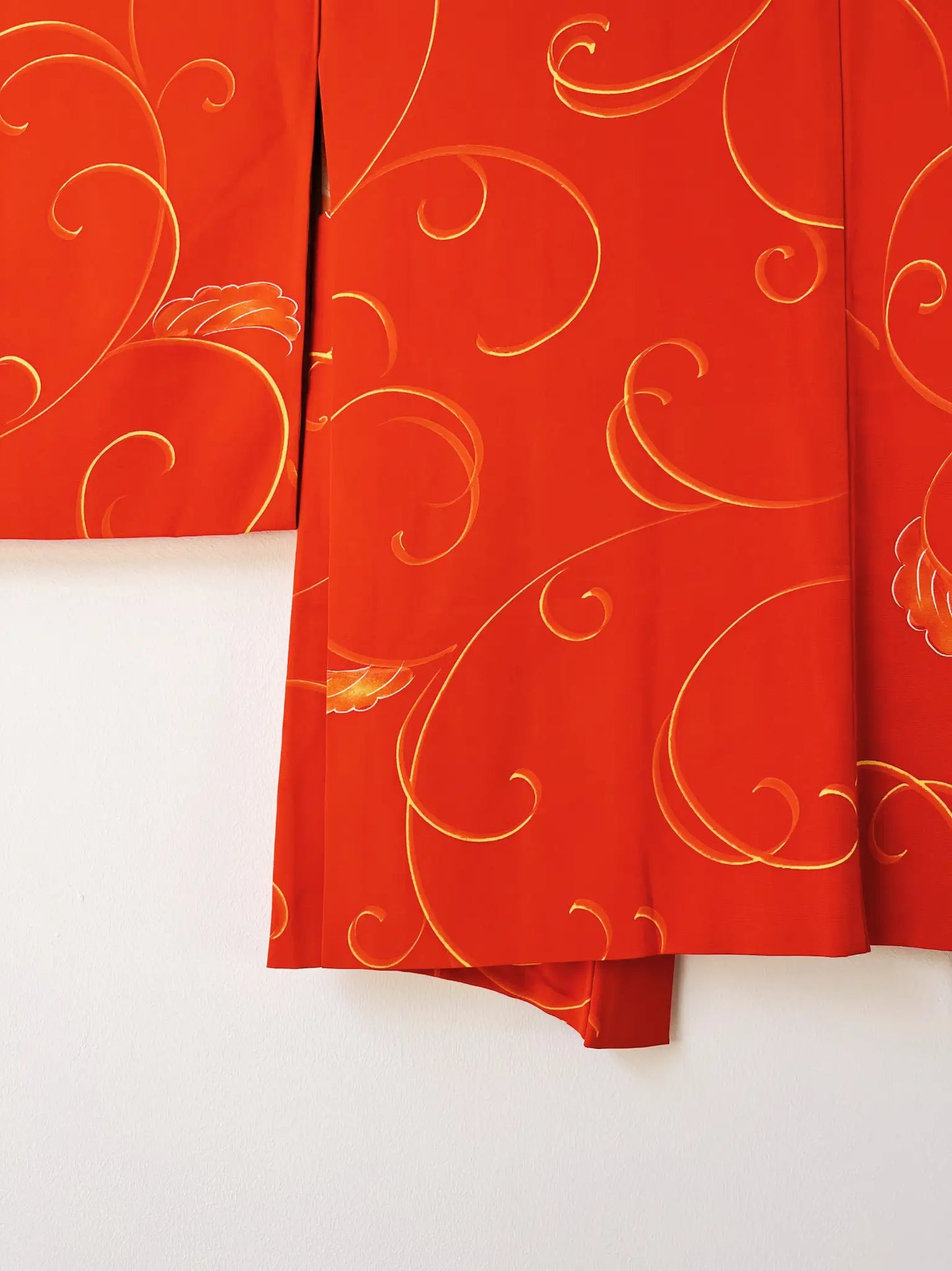 Vintage Color Haori - Orange vines -