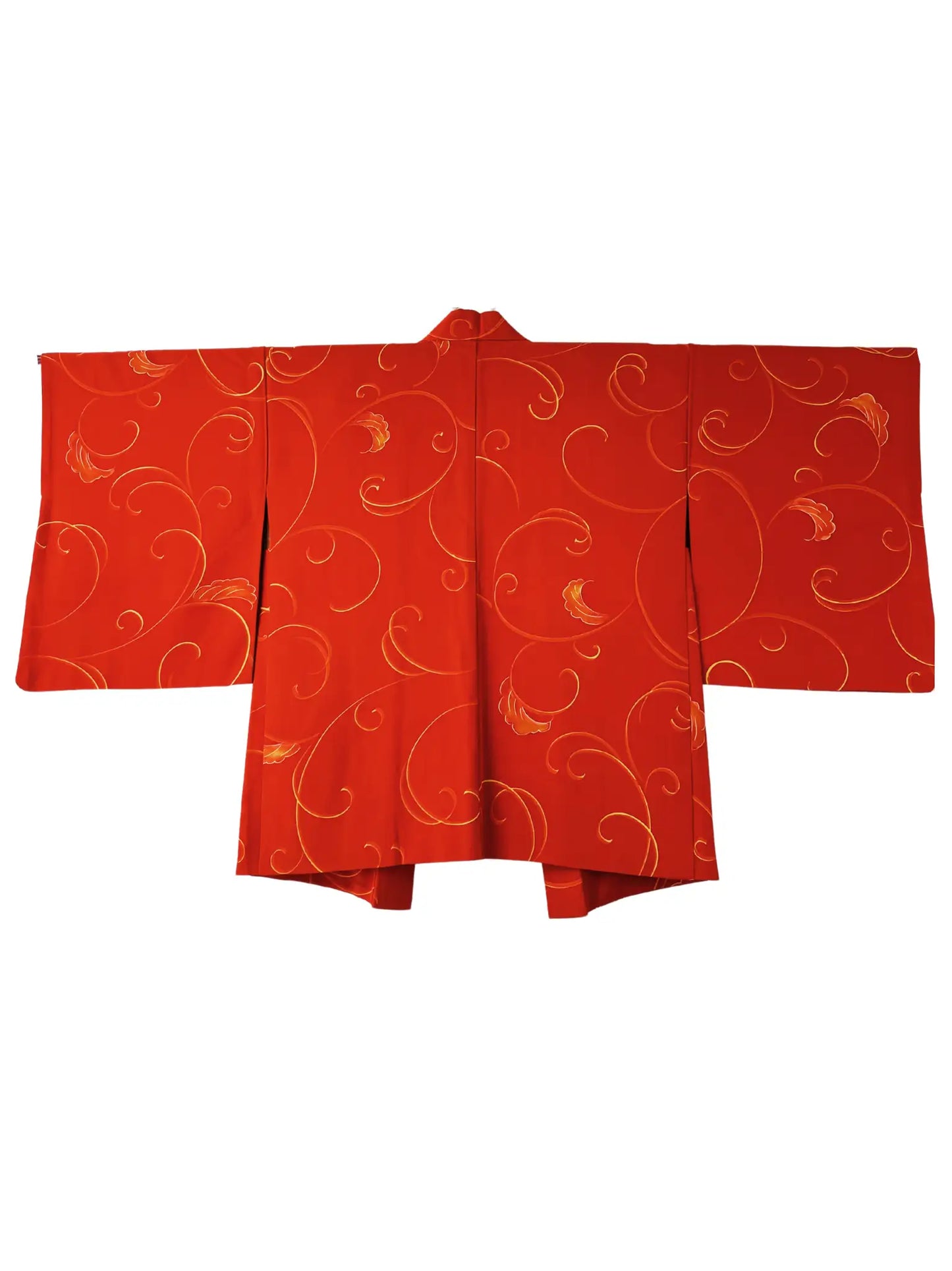 Vintage Color Haori - Orange vines -