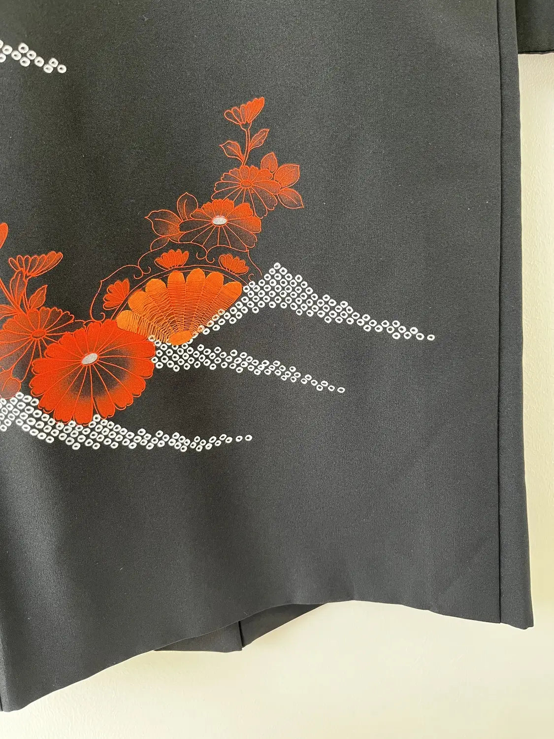 Vintage Black Haori - Brilliant sunrise -