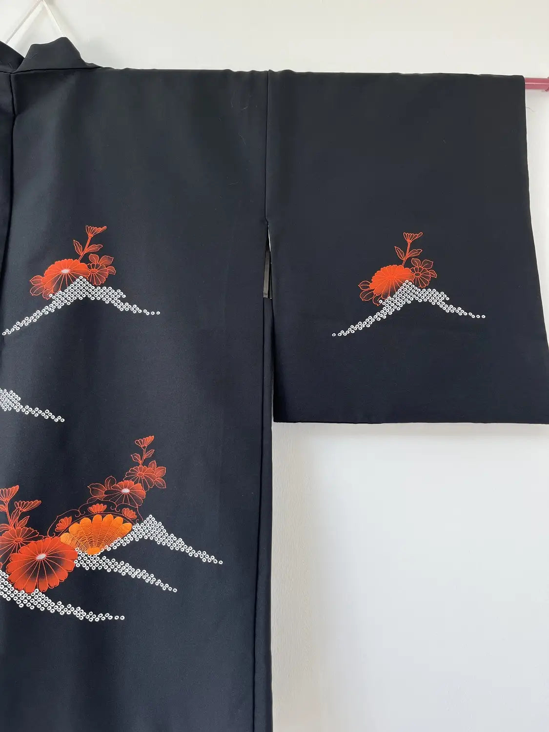 Vintage Black Haori - Brilliant sunrise -