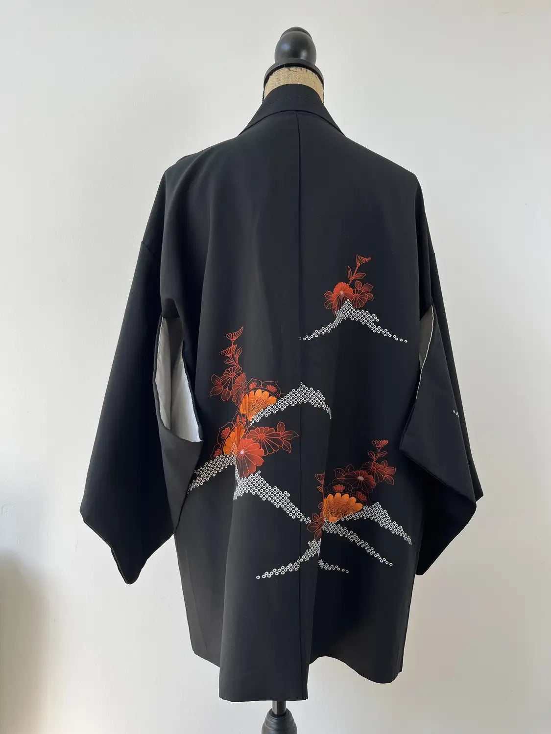 Vintage Black Haori - Brilliant sunrise -