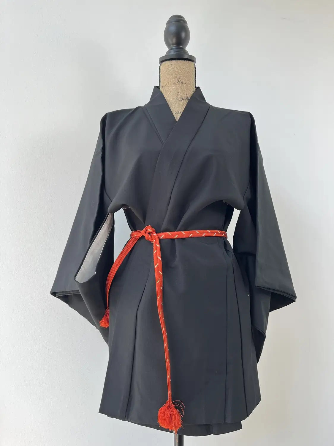 Vintage Black Haori - Brilliant sunrise -