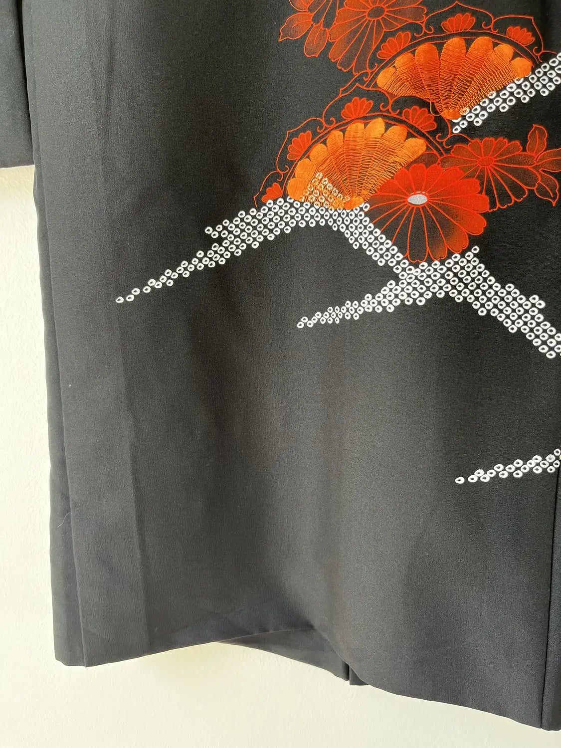 Vintage Black Haori - Brilliant sunrise -