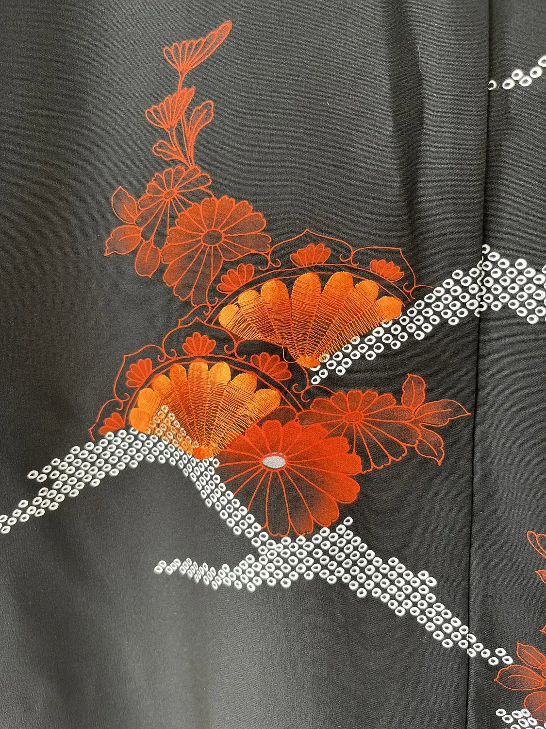 Vintage Black Haori - Brilliant sunrise -