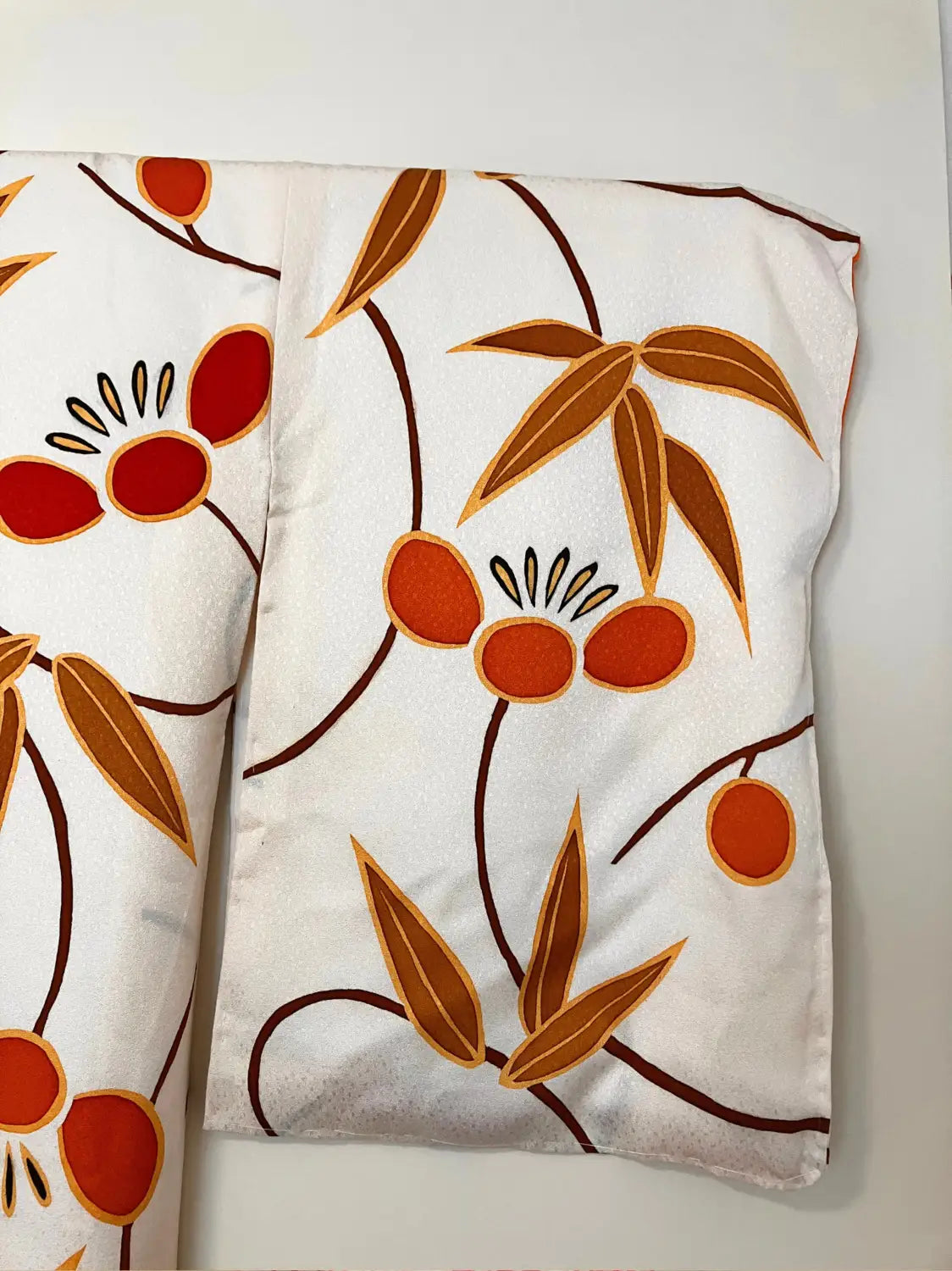 kimono Komon vintage - Bénédictions blanches de la récolte -