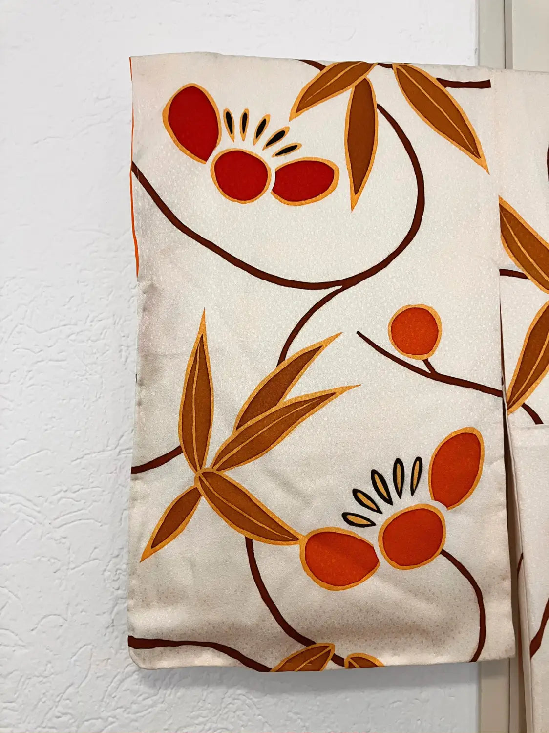 kimono Komon vintage - Bénédictions blanches de la récolte -