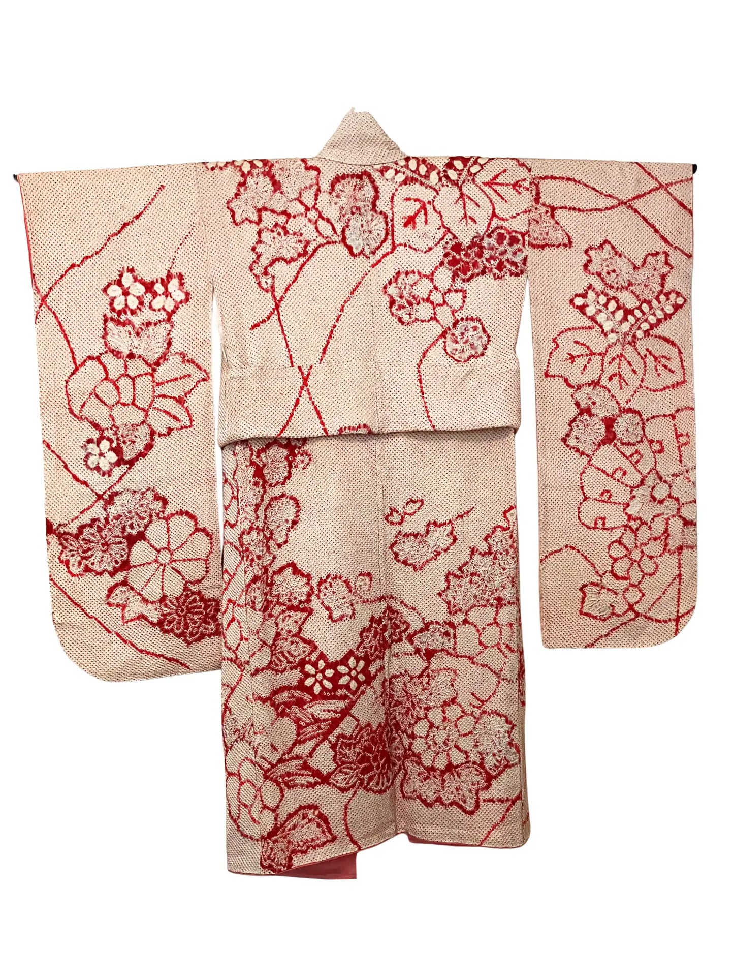 Vintage Furisode - Shibori  The spirit of flowers and grasses - Hallelujah original arrange