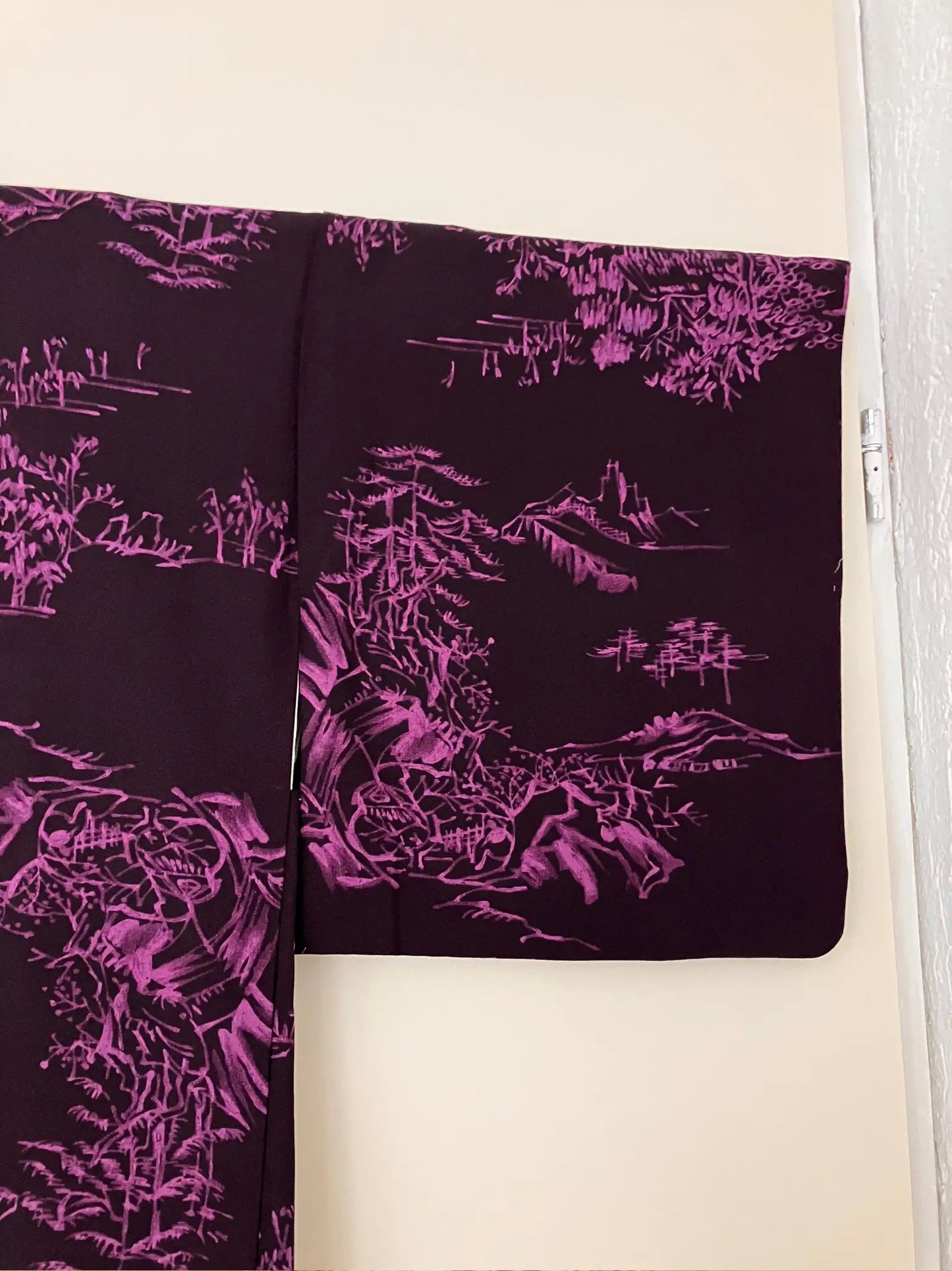 Vintage Color Haori -  Purple Old Japanese Mountain Village House-