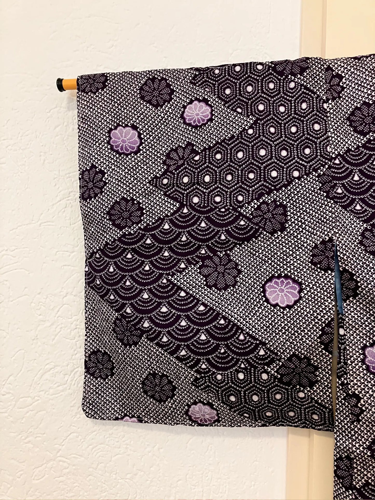 Vintage Color Haori - Purple  Shibori Inazuma -