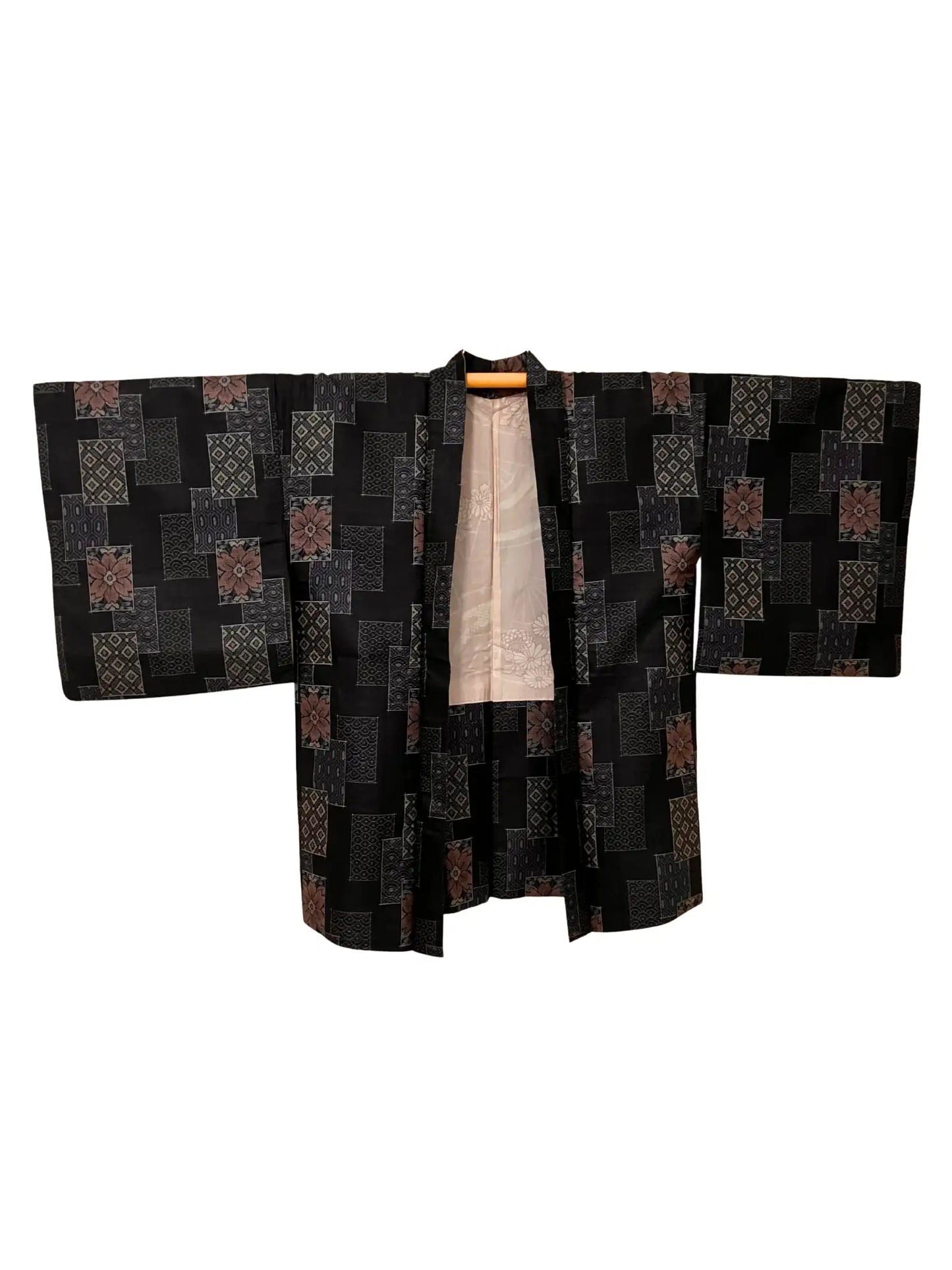 Vintage Haori - Schwarze Glückskarte -