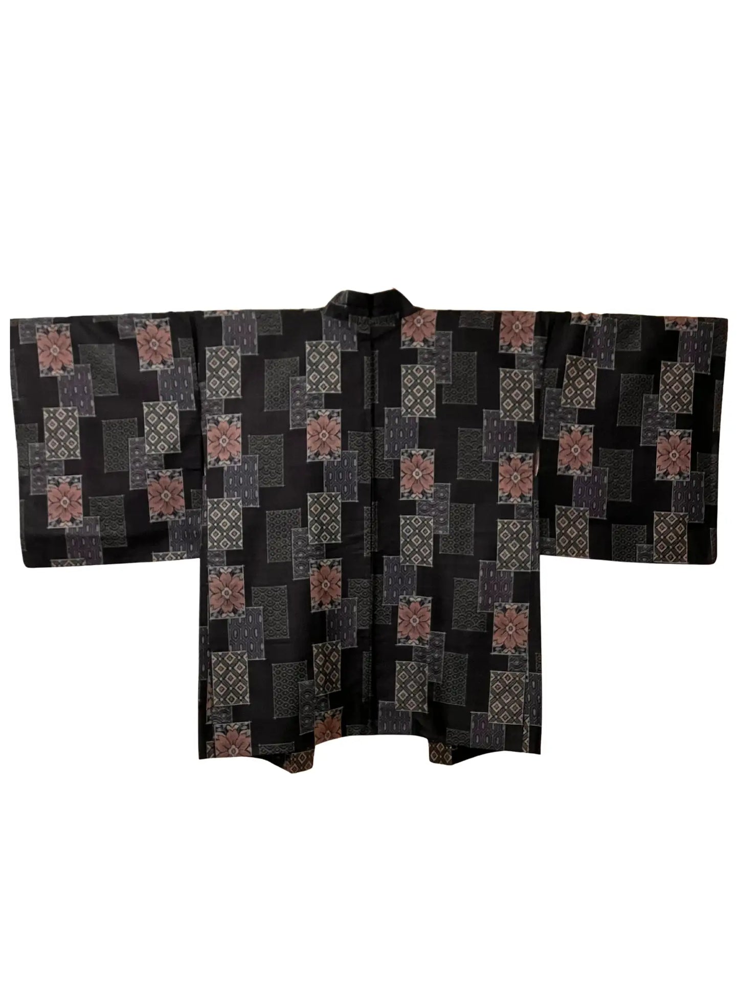 Vintage Haori - Schwarze Glückskarte -
