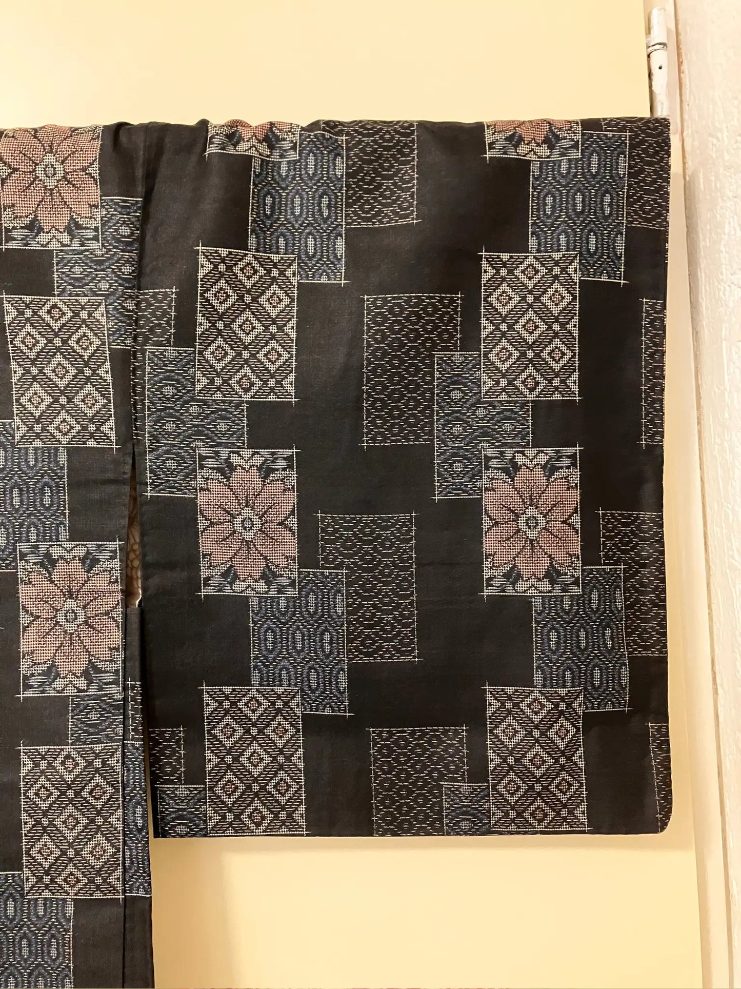 Vintage Haori - Schwarze Glückskarte -