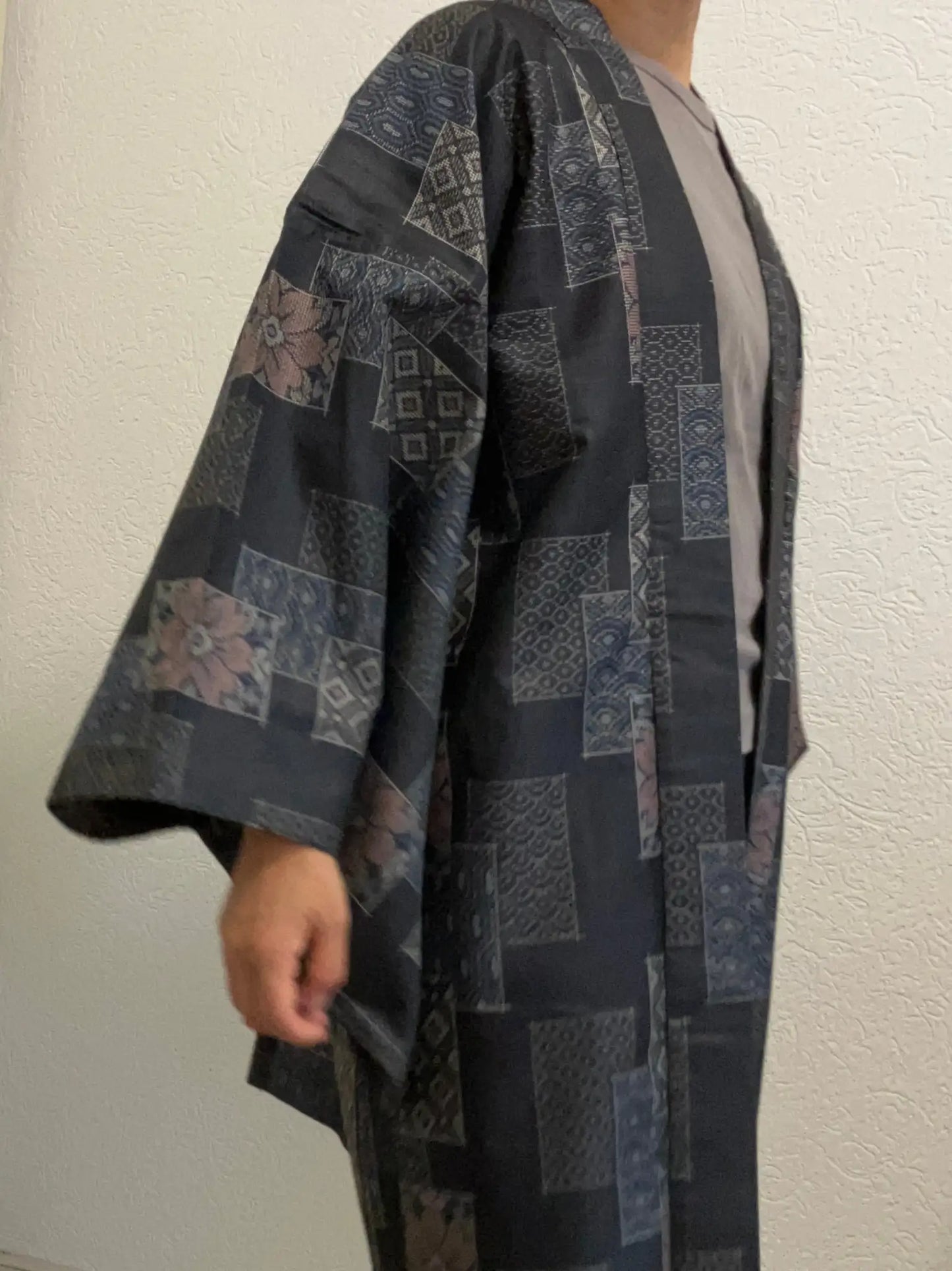 Vintage Haori - Schwarze Glückskarte -
