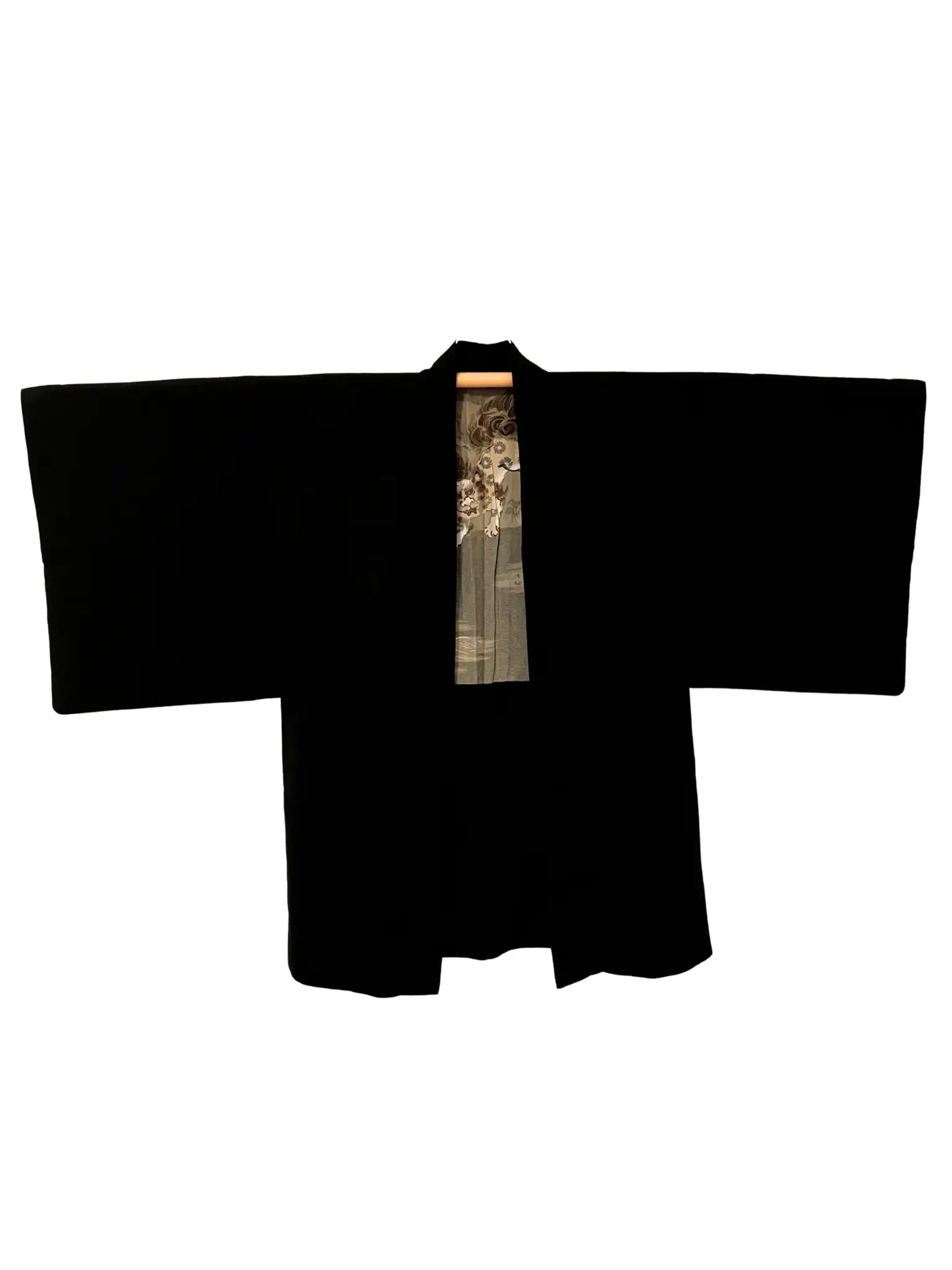 Vintage Black Haori - koma-inu -