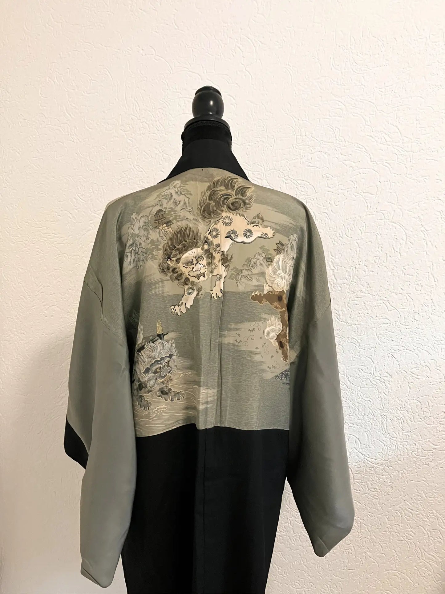 Vintage Black Haori - koma-inu -