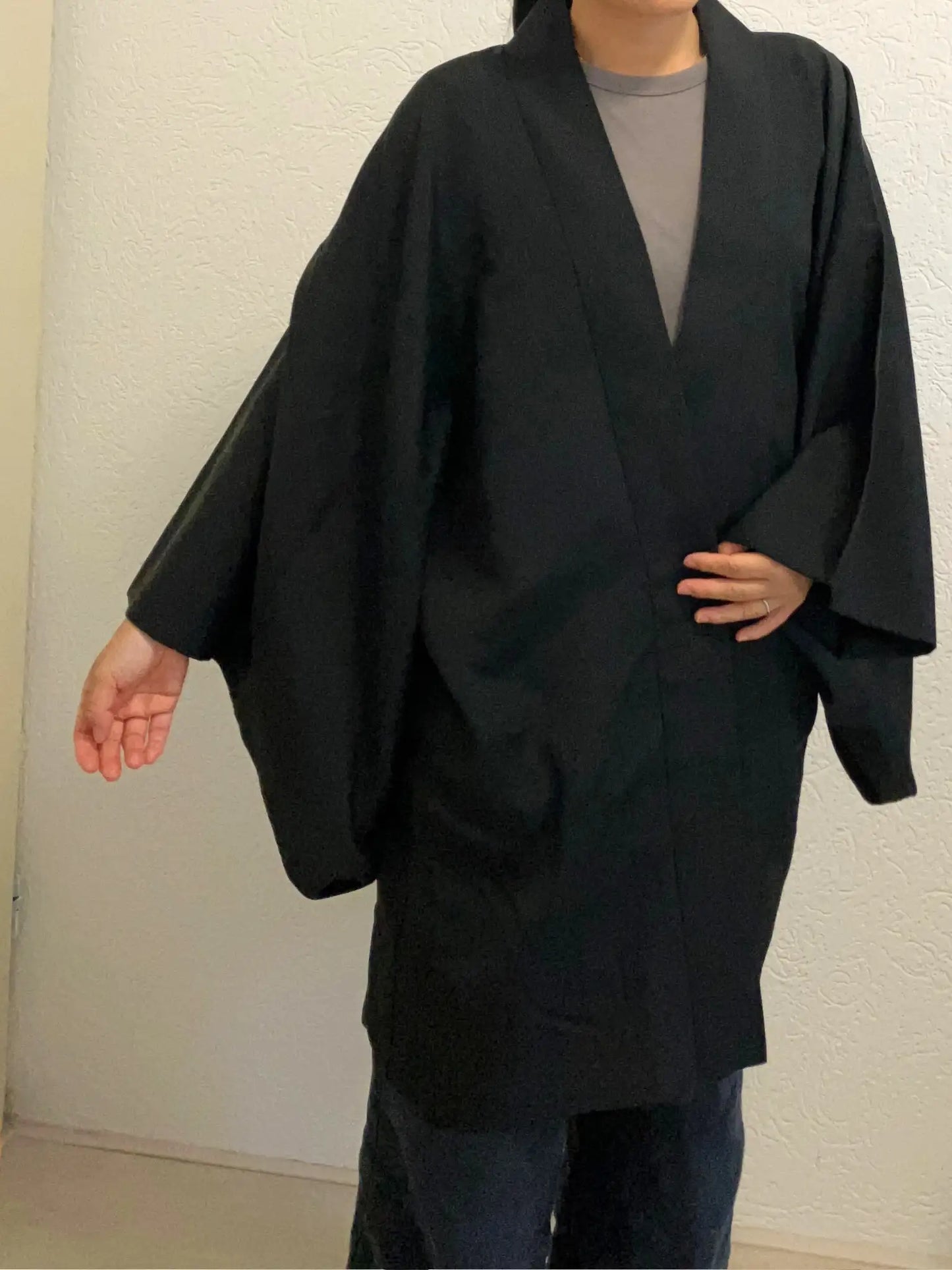 Vintage Black Haori - koma-inu -