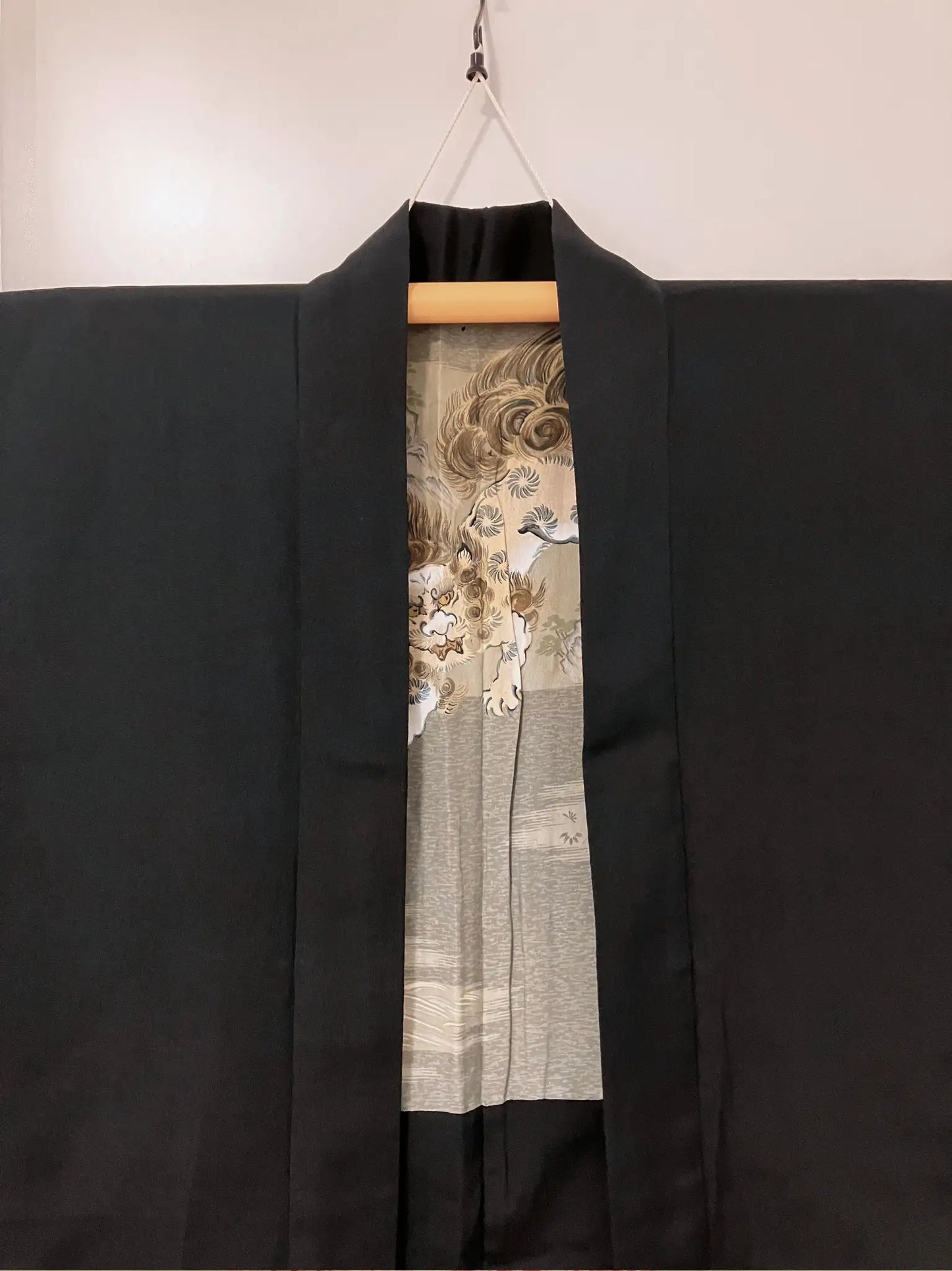Vintage Black Haori - koma-inu -