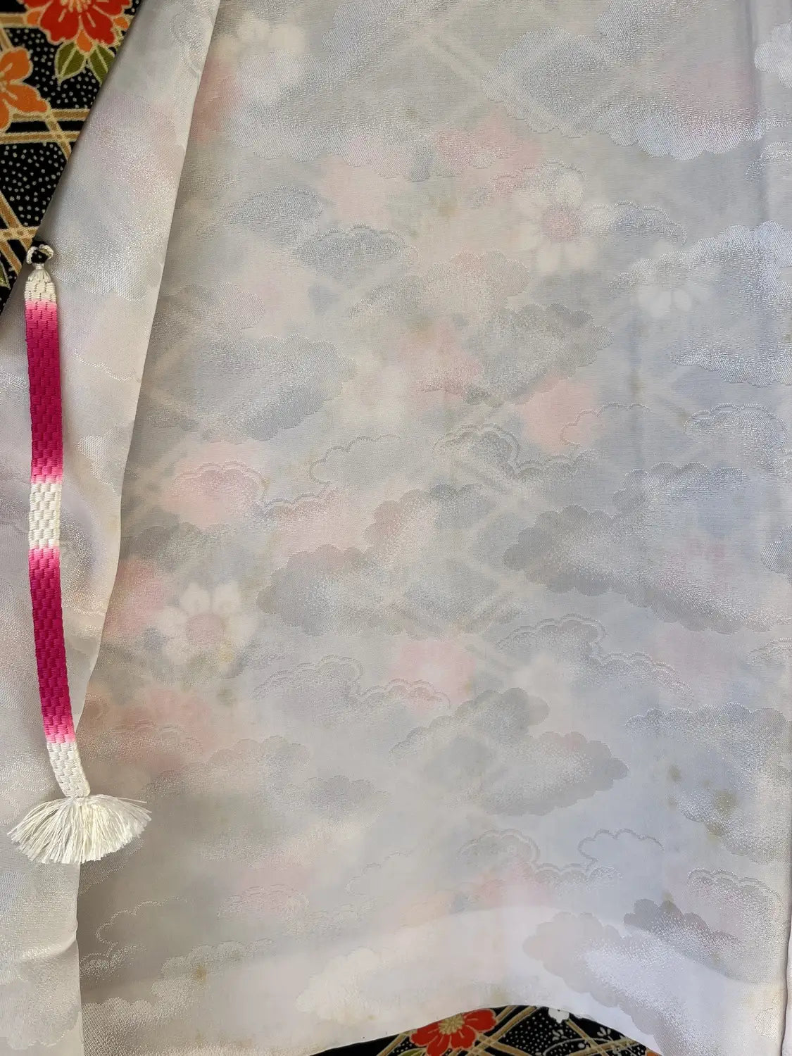 Vintage Haori - Schwarz Volle Blütenpracht. -