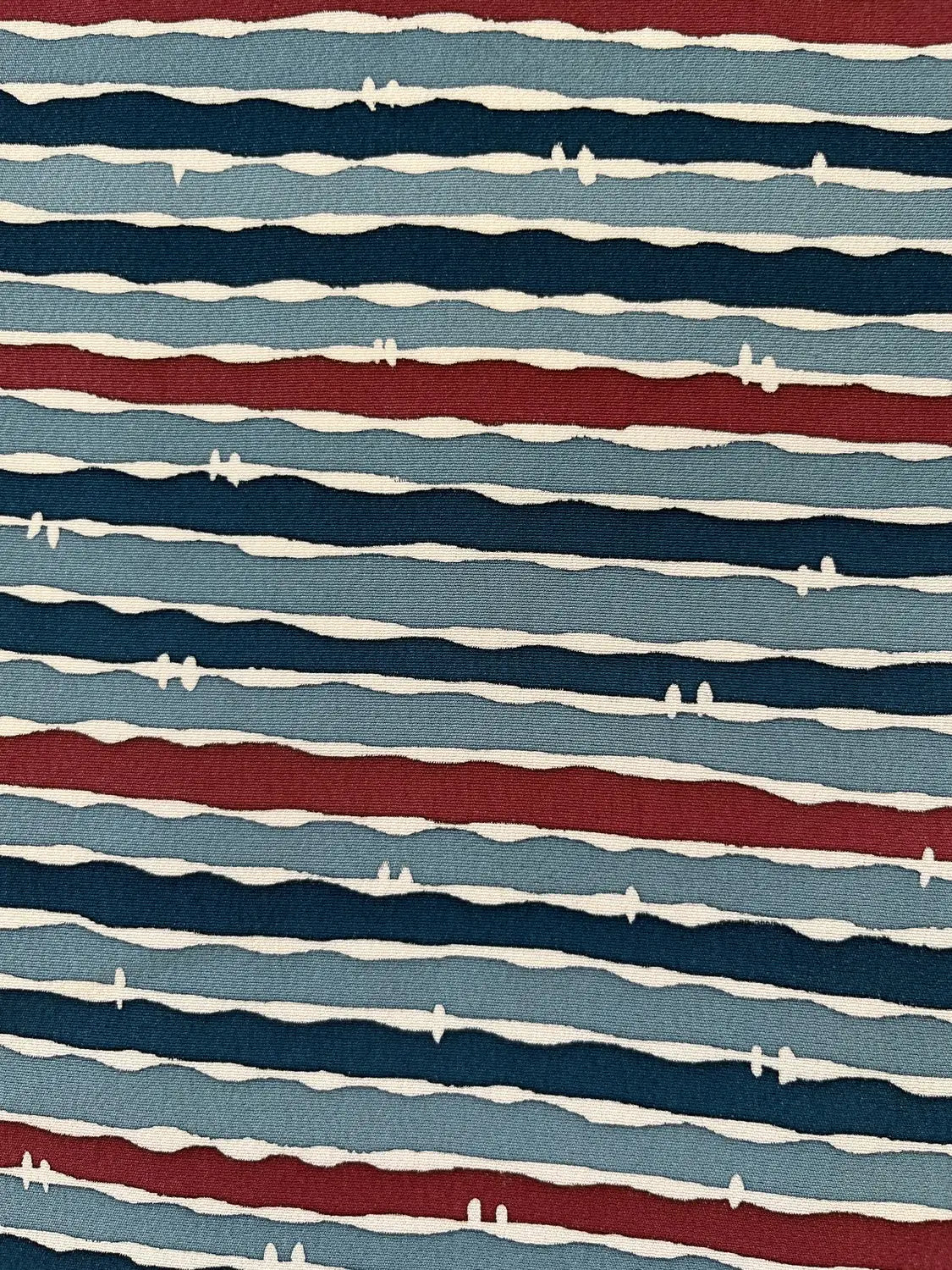 Vintage Color Haori - Blue horizontal stripes -