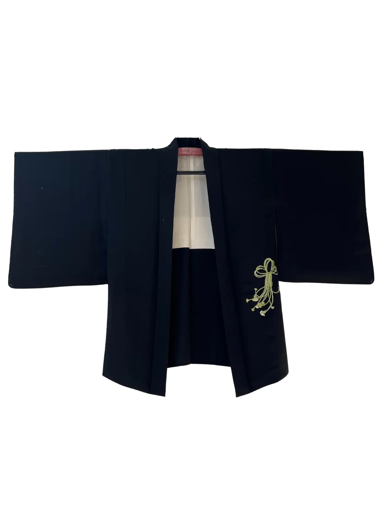 vintage Black Haori - Bundle de broderie verte -