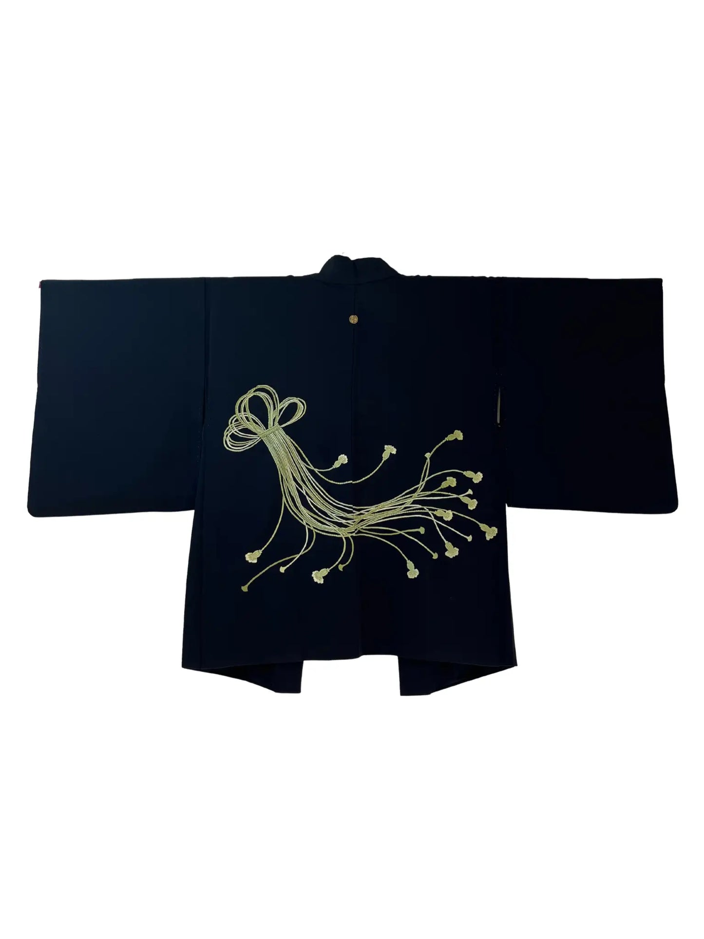 vintage Black Haori - Bundle de broderie verte -