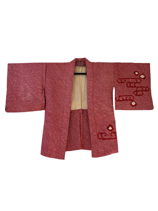 Couleur Vintage Haori - Rouge E-gasumi -