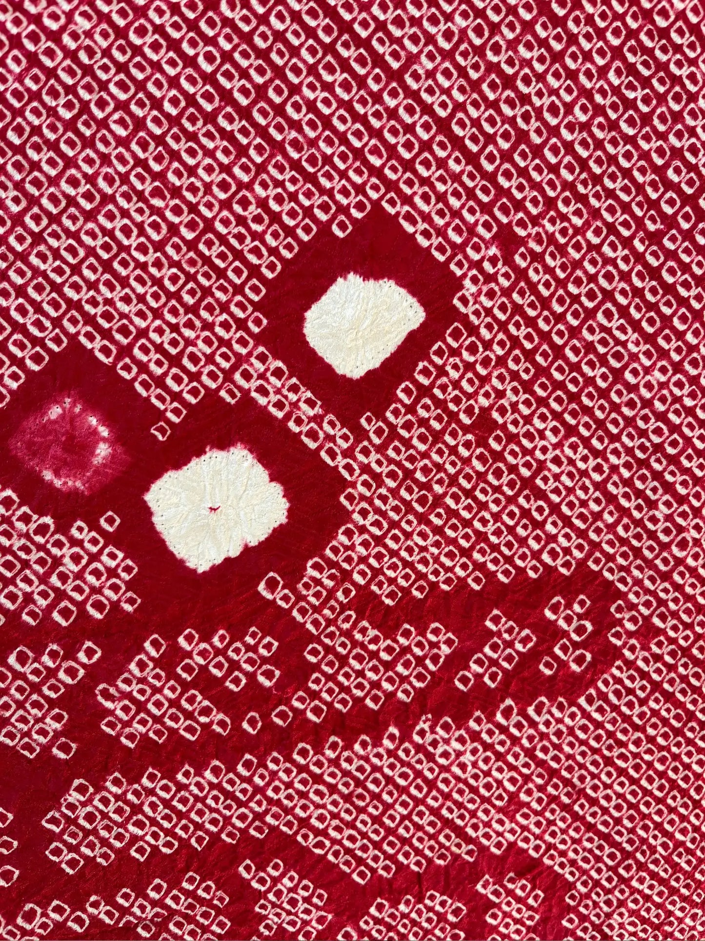 Vintage kleur Haori - Rood E-gasumi -