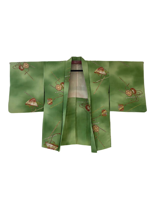 Vintage Color Haori - Instrument de musique Tsuzumi vert -
