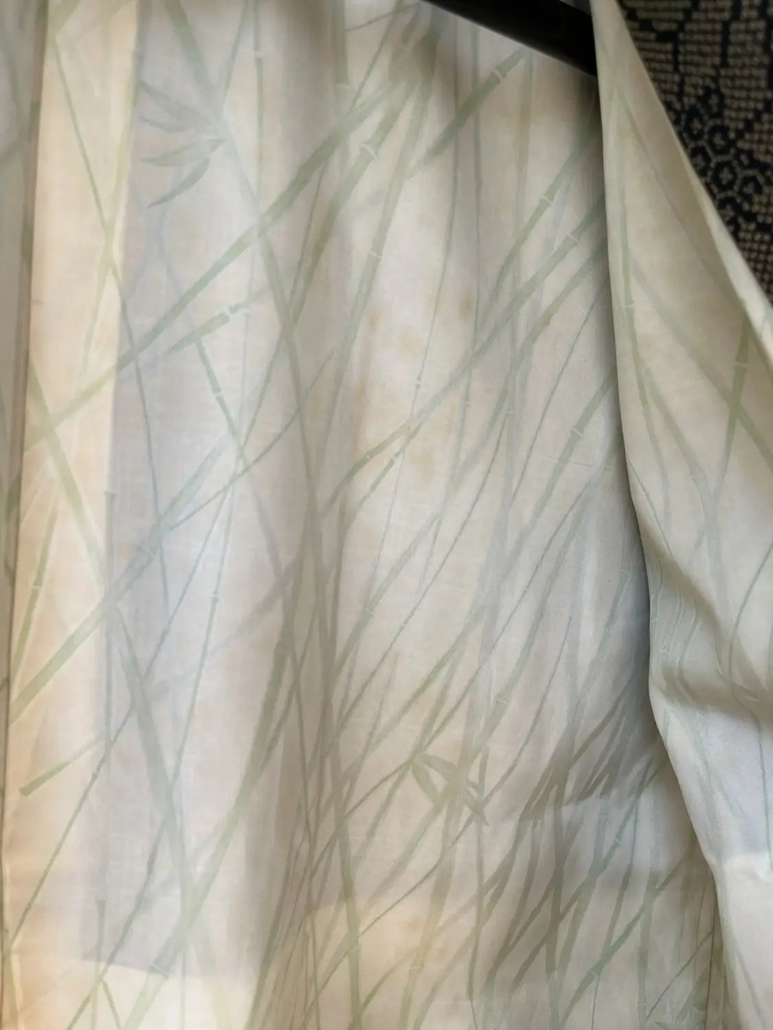 Vintage Tsumugi Haori - Zwarte Asanoha-