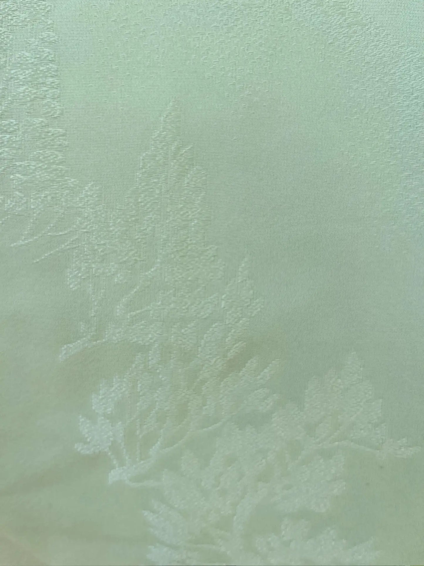 kimono iromuji vintage - arbres vert clair - arrangement original Hallelujah