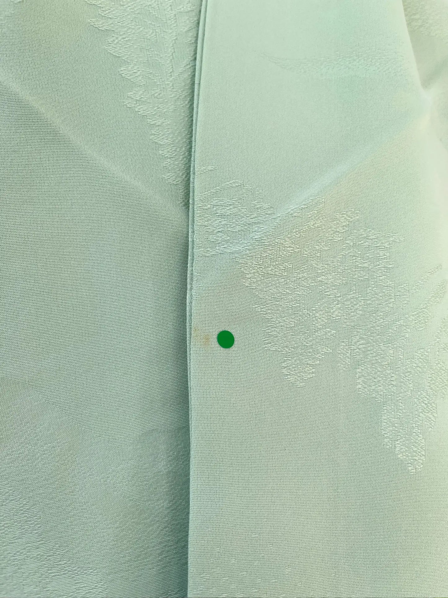 kimono iromuji vintage - arbres vert clair - arrangement original Hallelujah