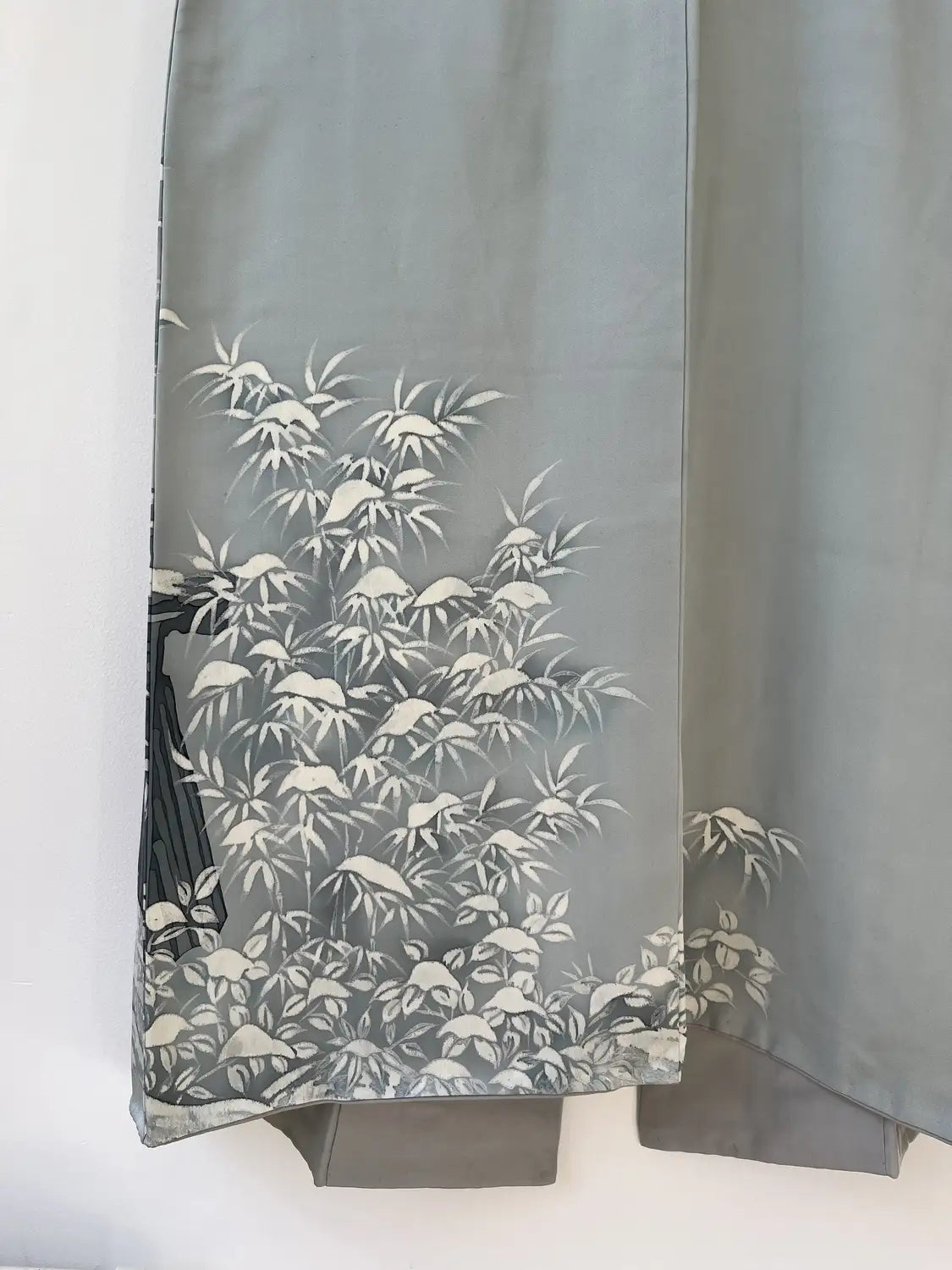 Vintage  homongi kimono - Gray snowy landscape - Hallelujah original arrange