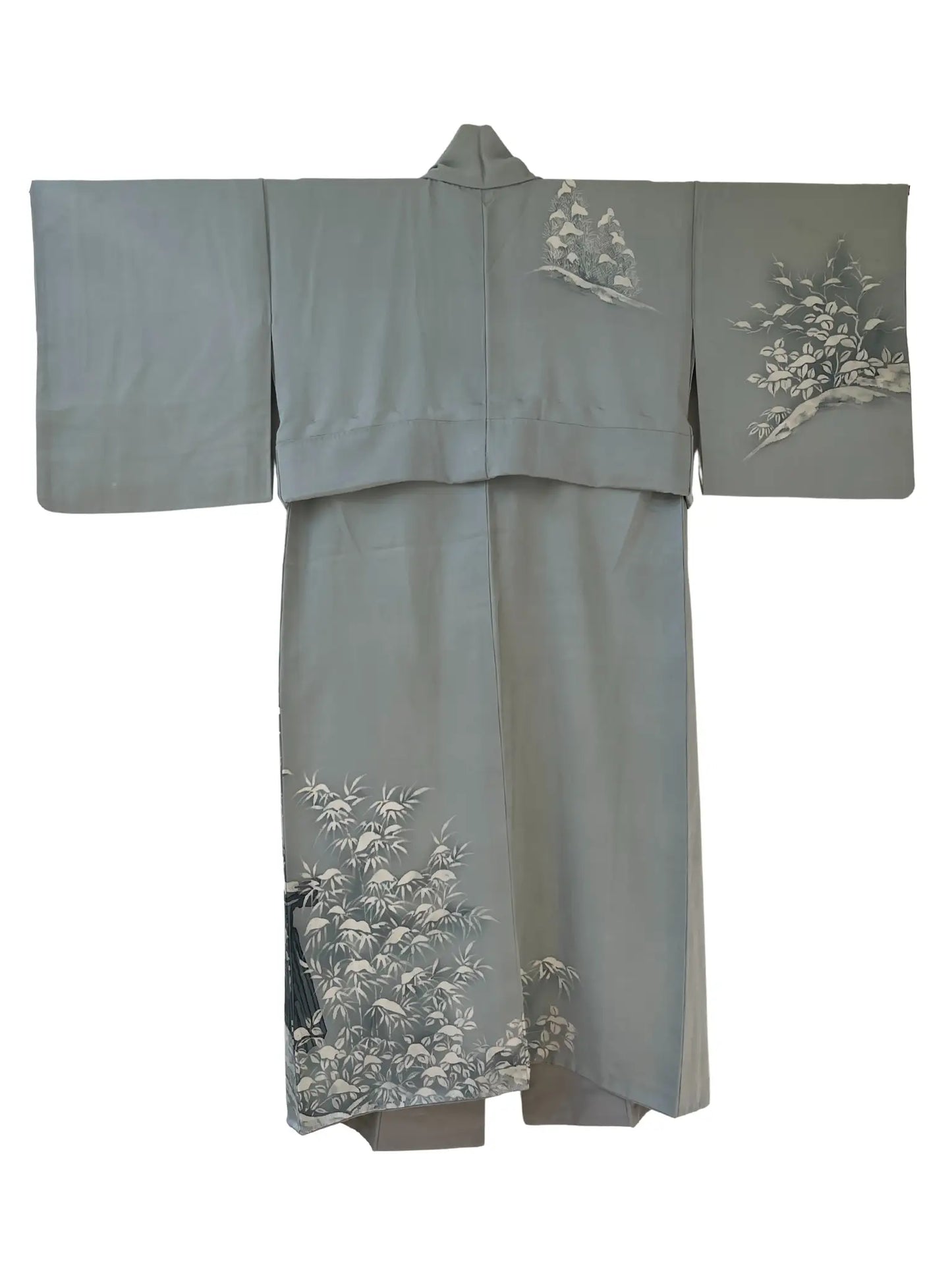 Vintage  homongi kimono - Gray snowy landscape - Hallelujah original arrange
