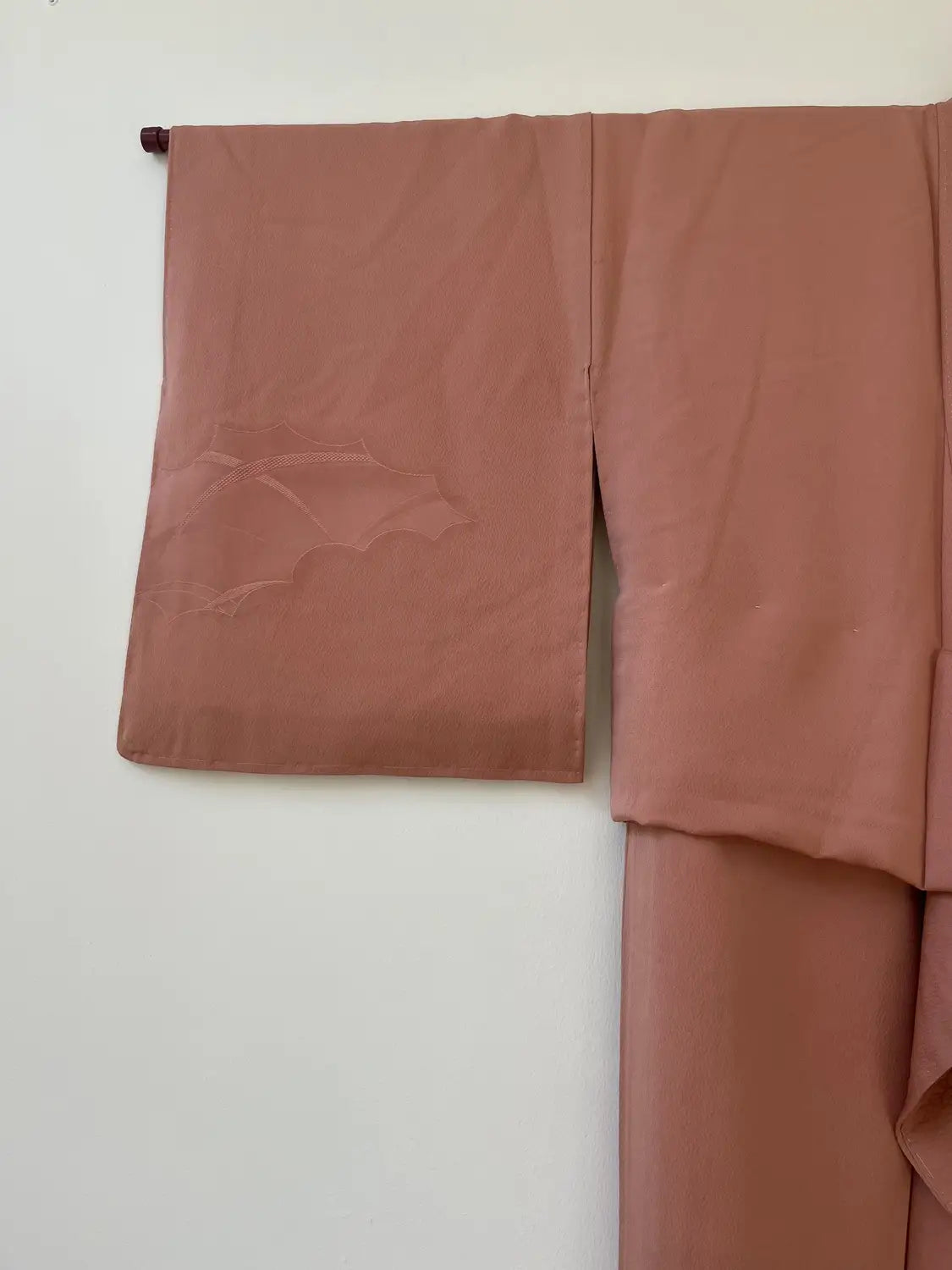 Vintage Iromuji-Kimono - Rosa Seigaiha und Wolken - Halleluja original arrangiert